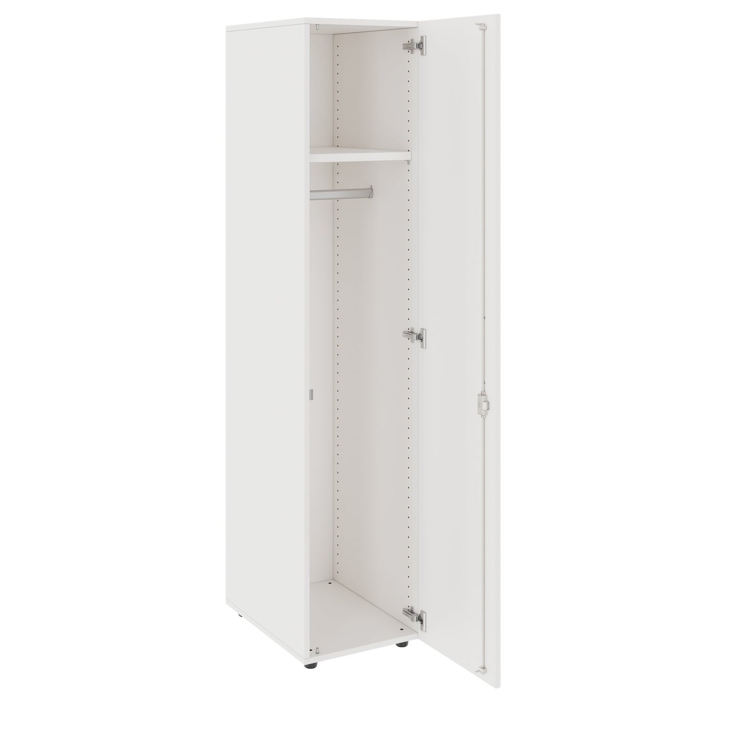 PRO Gabinetto di Cloakroom | 5 OH, 400 - 600 x 1880 mm, morbido, bianco