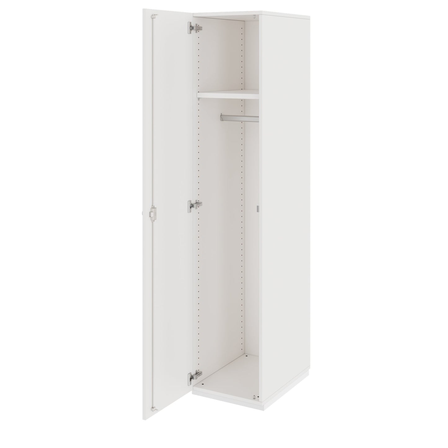 PRO Gabinetto di Cloakroom | 5 OH, 400 - 600 x 1880 mm, morbido, bianco