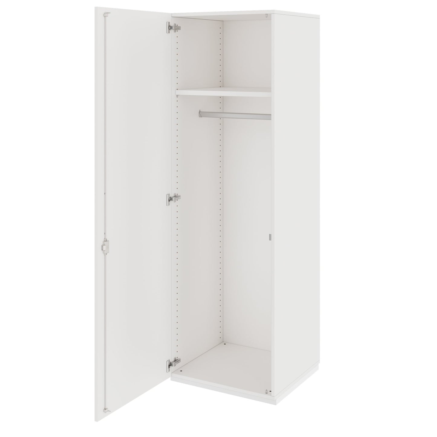 PRO Gabinetto di Cloakroom | 5 OH, 400 - 600 x 1880 mm, morbido, bianco