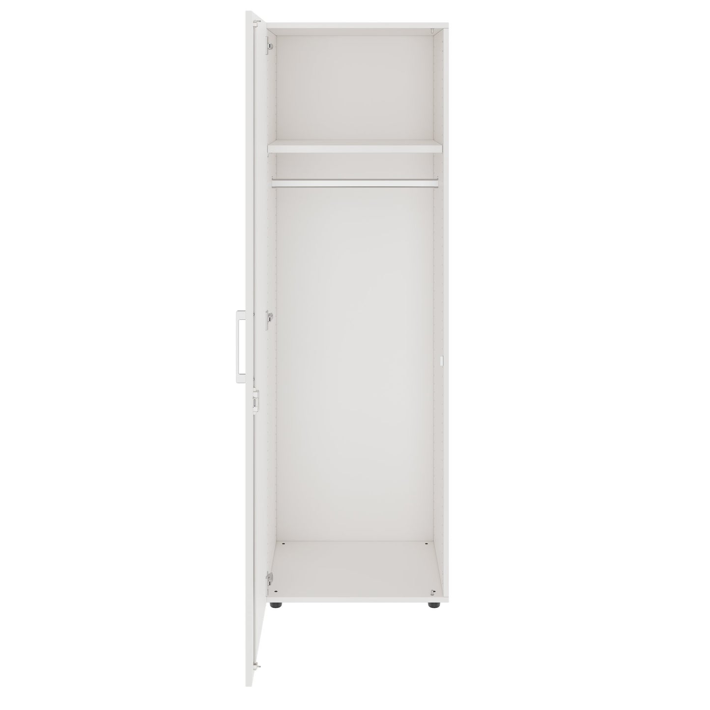PRO Gabinetto di Cloakroom | 5 OH, 400 - 600 x 1880 mm, morbido, bianco