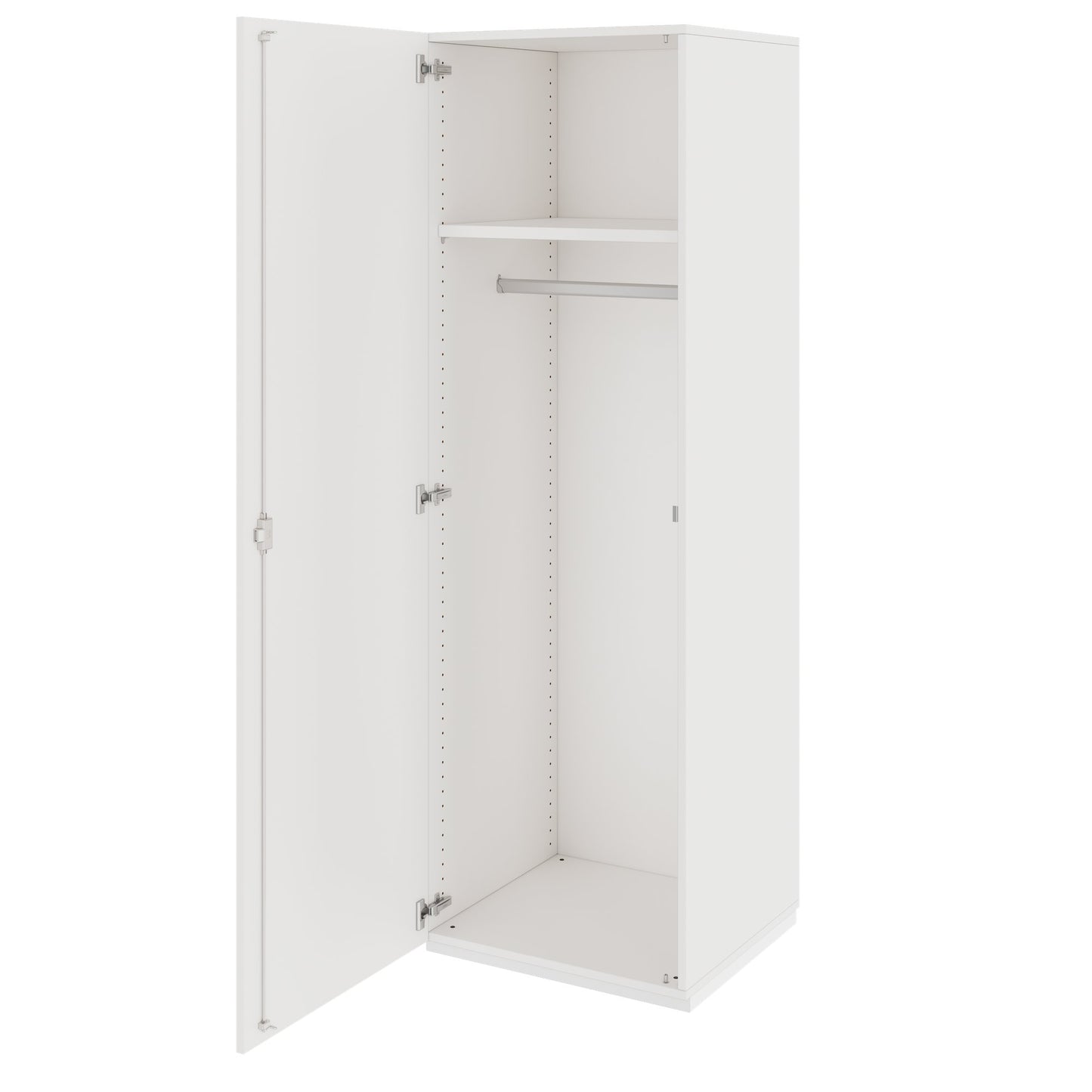 PRO Gabinetto di Cloakroom | 5 OH, 400 - 600 x 1880 mm, morbido, bianco