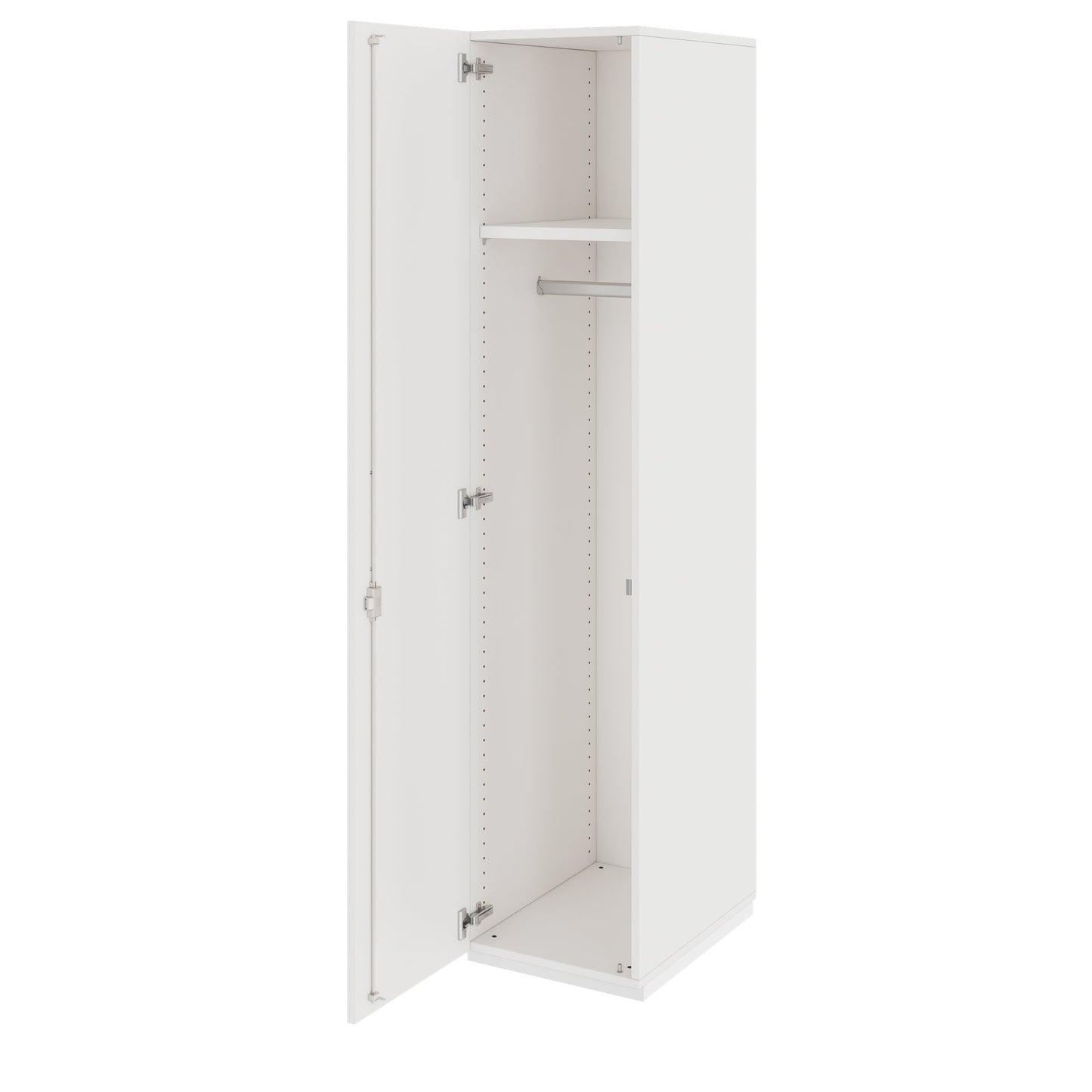PRO Gabinetto di Cloakroom | 5 OH, 400 - 600 x 1880 mm, morbido, bianco
