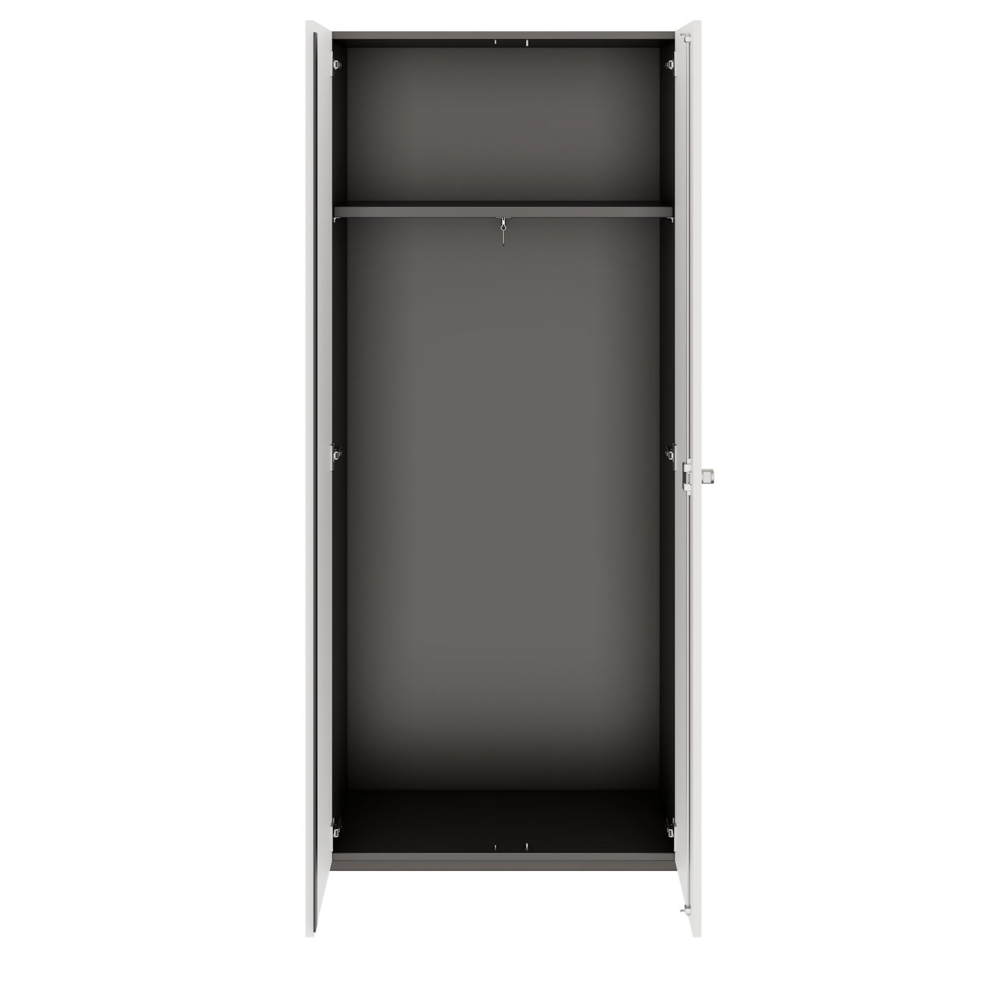 PRO Gabinetto di Cloakroom | 5 OH, 800 - 1000 x 1880 mm, morbido -close, grafite / bianco