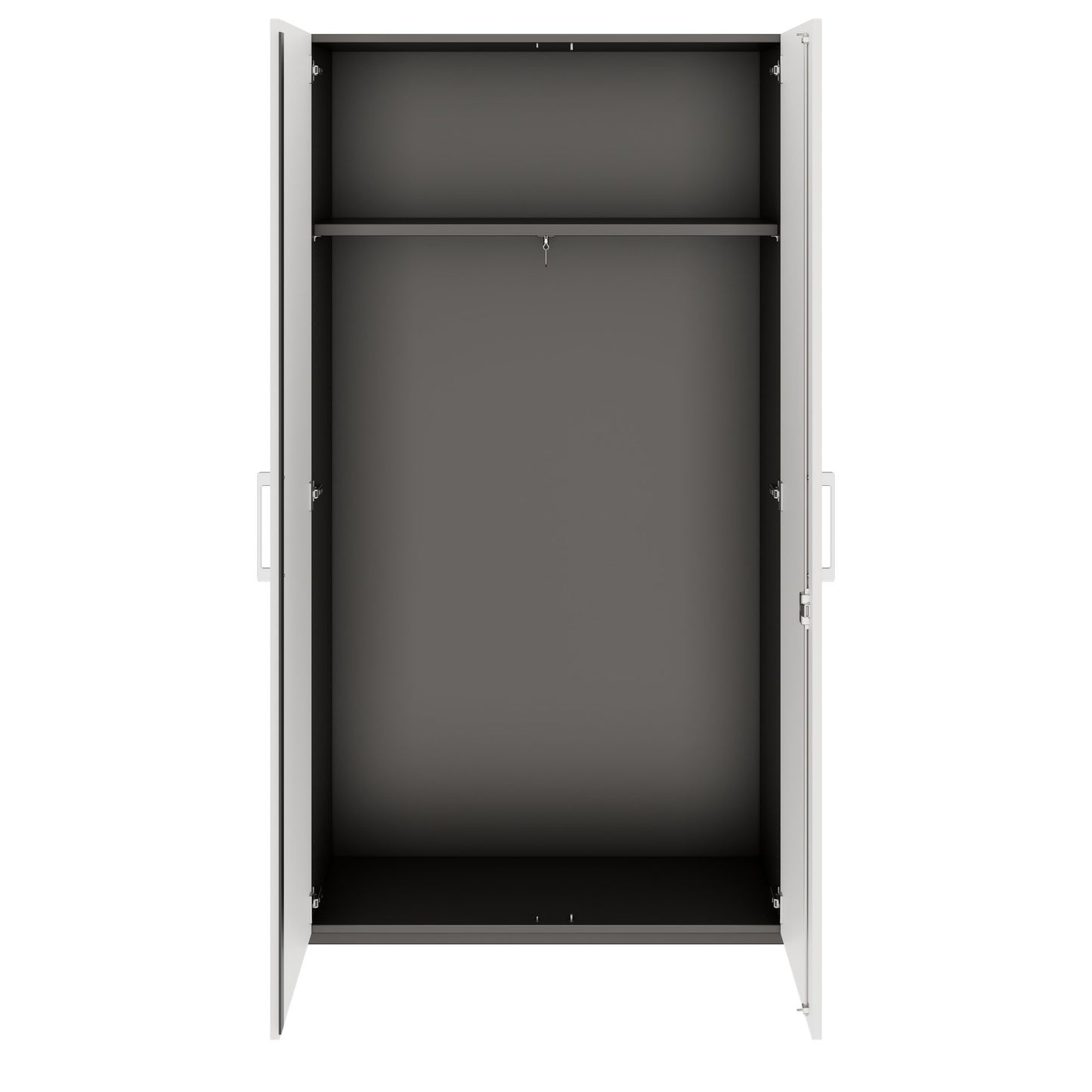 PRO Gabinetto di Cloakroom | 5 OH, 800 - 1000 x 1880 mm, morbido -close, grafite / bianco