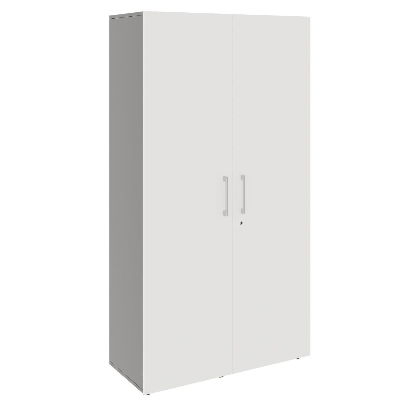 PRO Gabinetto di Cloakroom | 5 OH, 800 - 1000 x 1880 mm, morbido -close, grafite / bianco