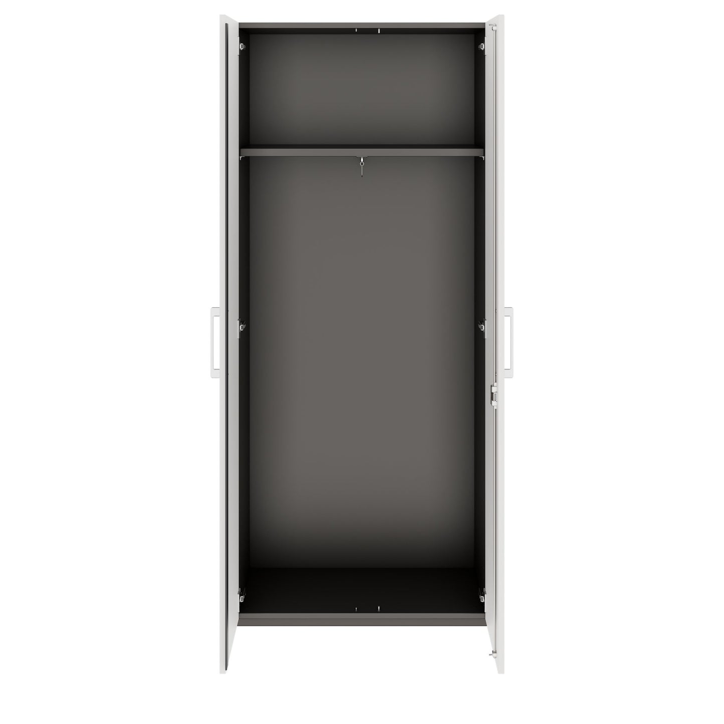 PRO Gabinetto di Cloakroom | 5 OH, 800 - 1000 x 1880 mm, morbido -close, grafite / bianco
