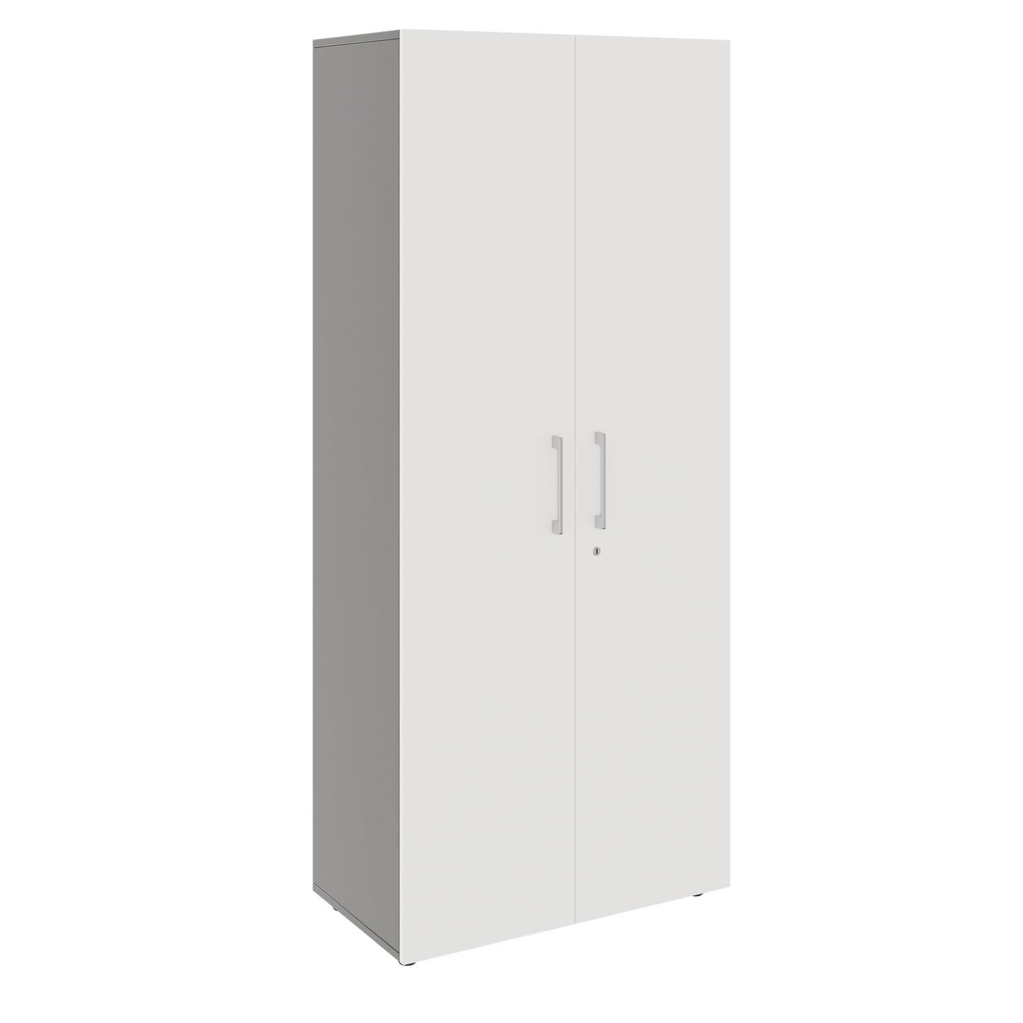 PRO Gabinetto di Cloakroom | 5 OH, 800 - 1000 x 1880 mm, morbido -close, grafite / bianco
