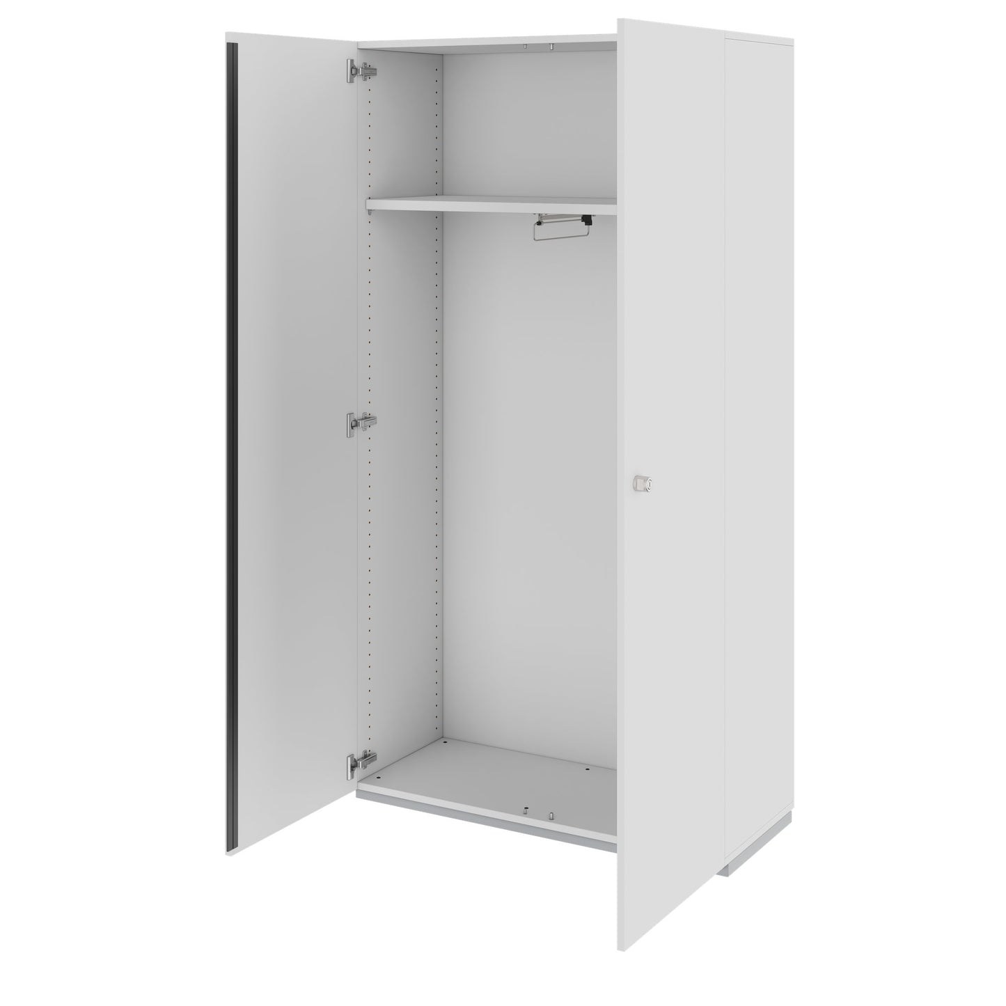 PRO Gabinetto di Cloakroom | 5 OH, 800 - 1000 x 1880 mm, morbido -close, grigio
