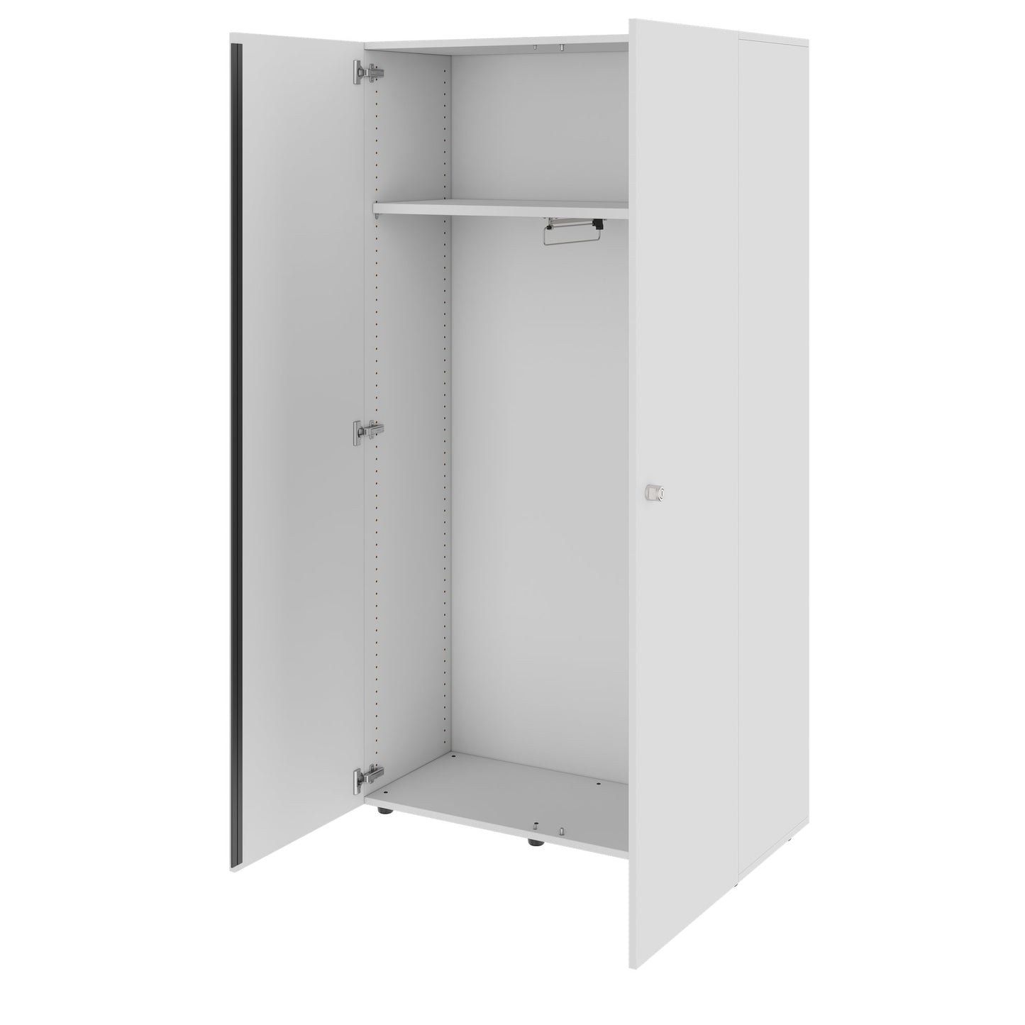 PRO Gabinetto di Cloakroom | 5 OH, 800 - 1000 x 1880 mm, morbido -close, grigio