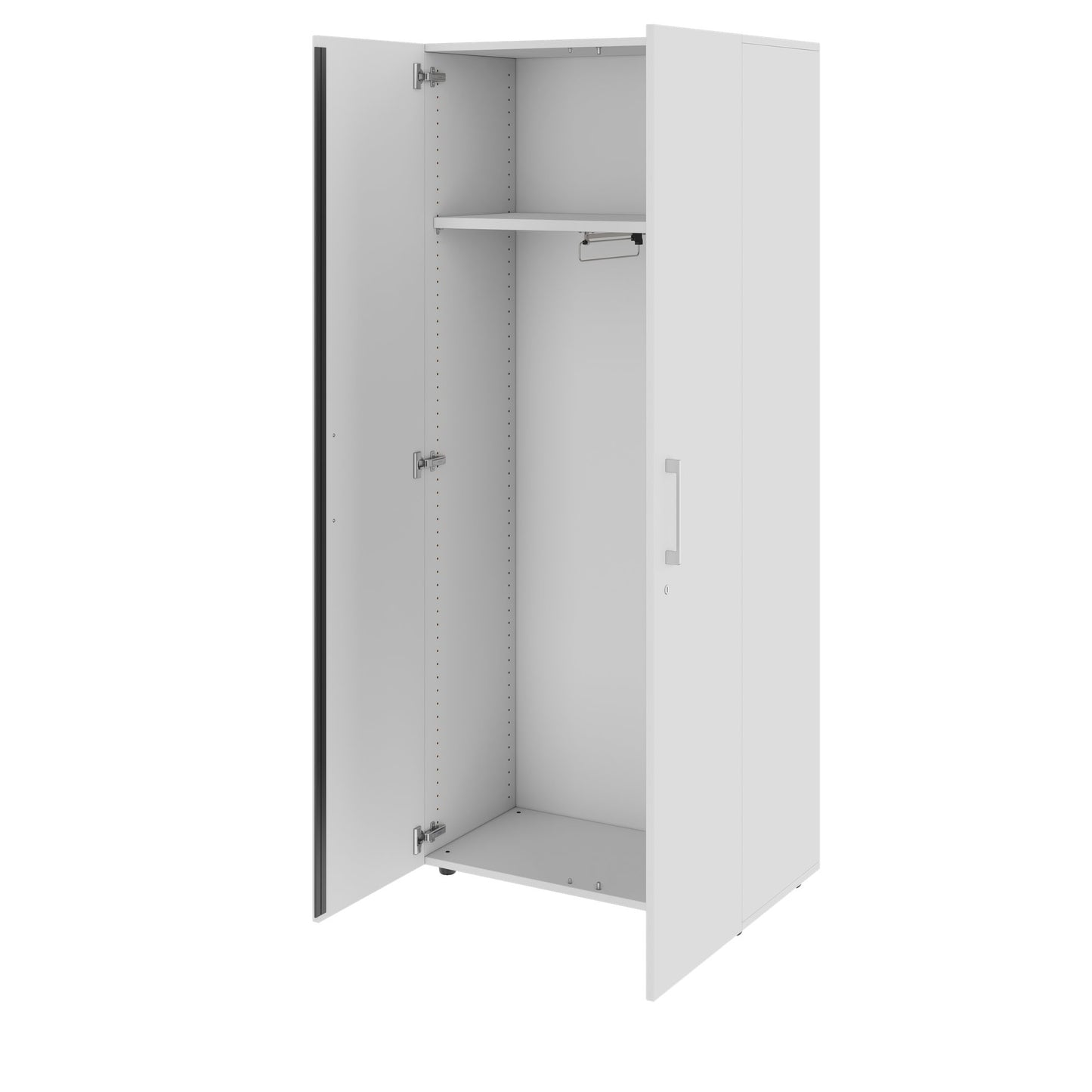 PRO Gabinetto di Cloakroom | 5 OH, 800 - 1000 x 1880 mm, morbido -close, grigio