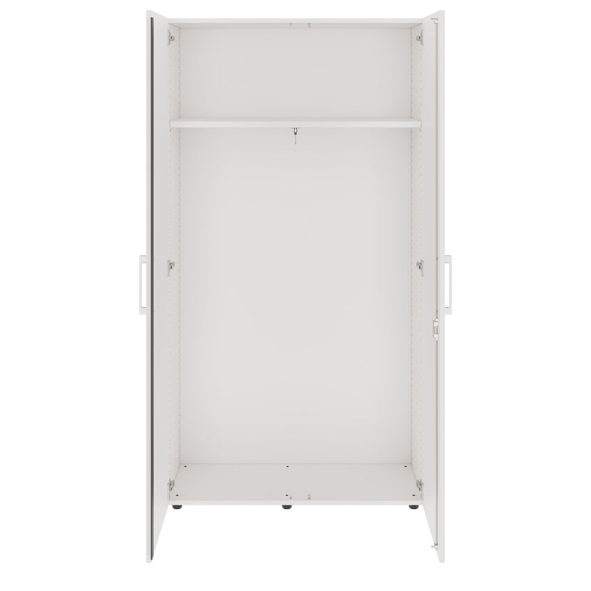 PRO Gabinetto di Cloakroom | 5 OH, 800 - 1000 x 1880 mm, morbido, bianco