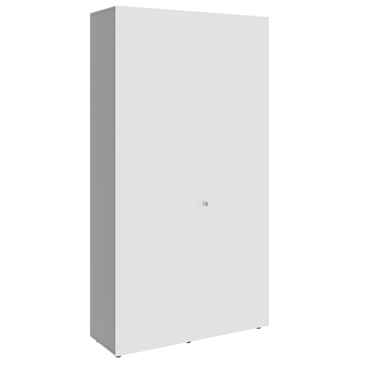 PRO Gabinetto di Cloakroom | 6 OH, 1200 x 2250 mm, con scaffale, chiusura morbida, grafite / bianco