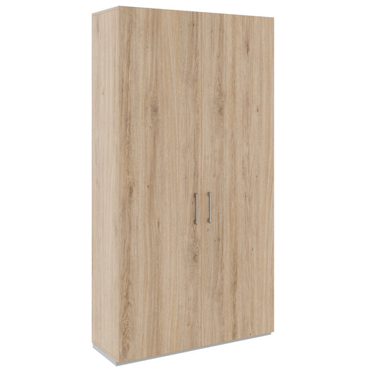 PRO Cloakroom cabinet | 6 Oh, 1200 x 2250 mm, with shelf, soft-close, natural area
