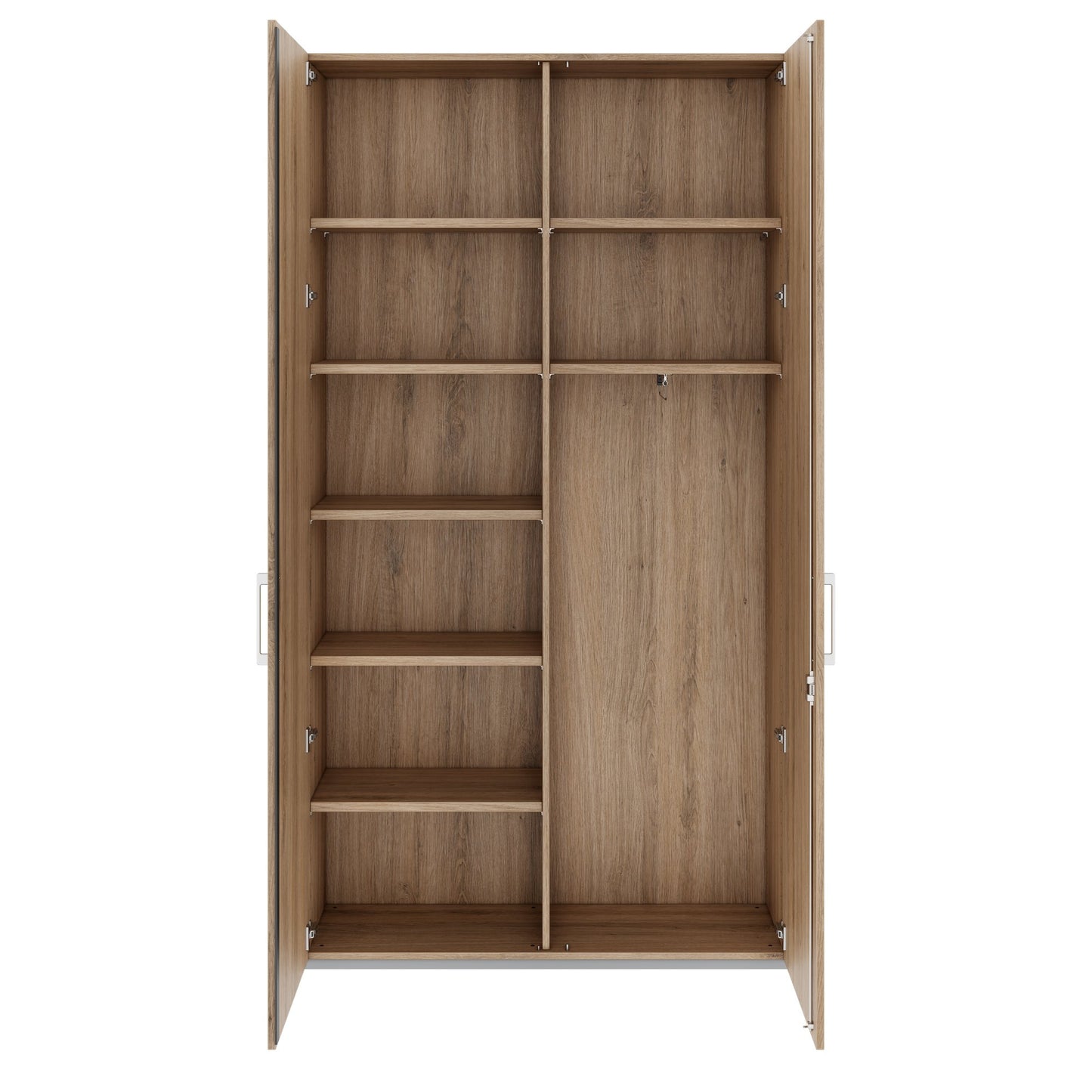 PRO Gabinetto di Cloakroom | 6 OH, 1200 x 2250 mm, con scaffale, area naturale, naturale