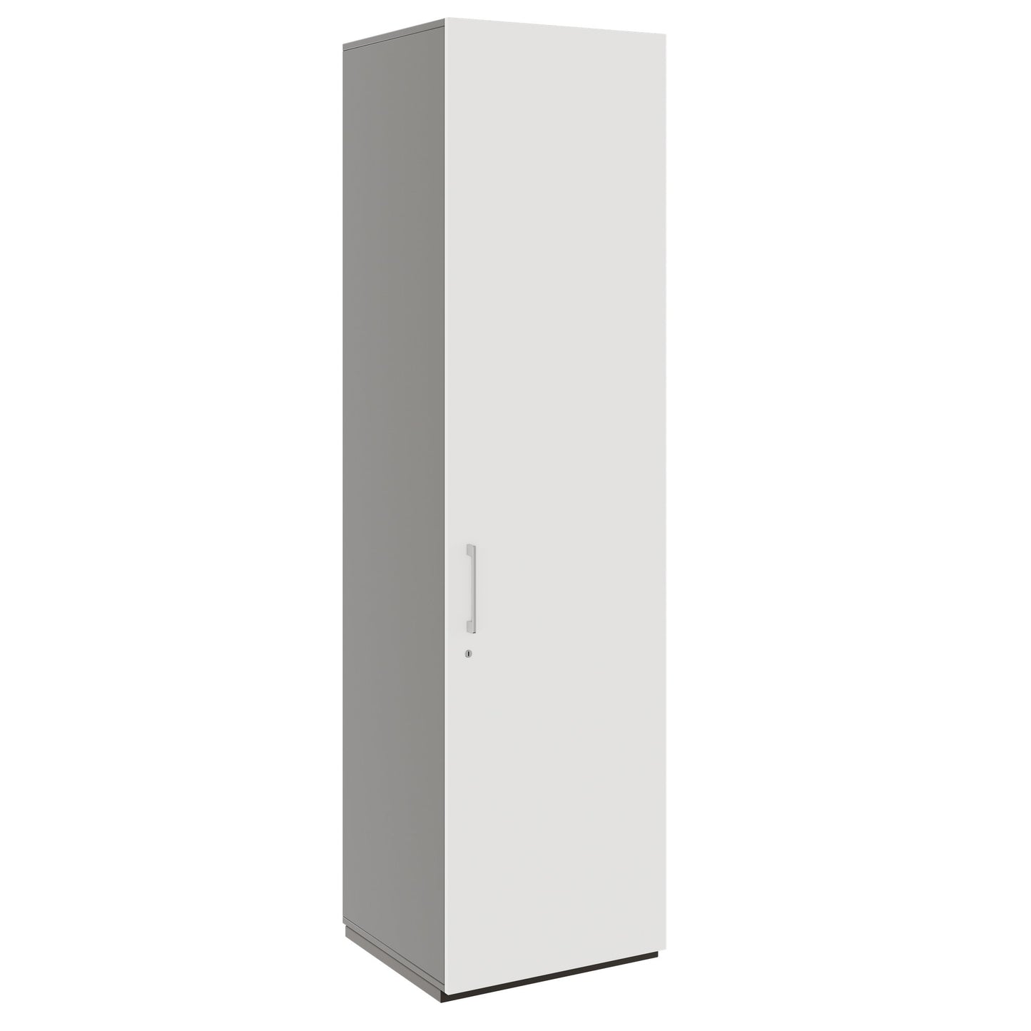 PRO Gabinetto di Cloakroom | 6 OH, 400 - 600 x 2250 mm, morbido -close, grafite / bianco