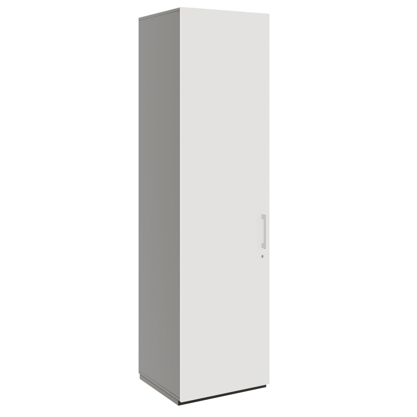 PRO Gabinetto di Cloakroom | 6 OH, 400 - 600 x 2250 mm, morbido -close, grafite / bianco