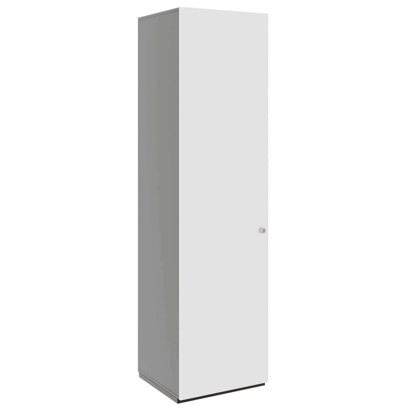 PRO Gabinetto di Cloakroom | 6 OH, 400 - 600 x 2250 mm, morbido -close, grafite / bianco