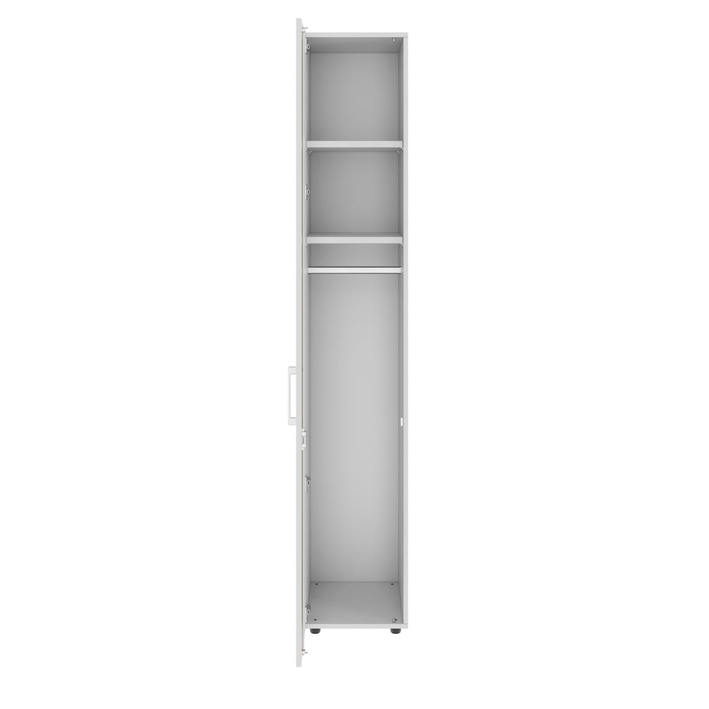 PRO Gabinetto di Cloakroom | 6 OH, 400 - 600 x 2250 mm, morbido, grigio