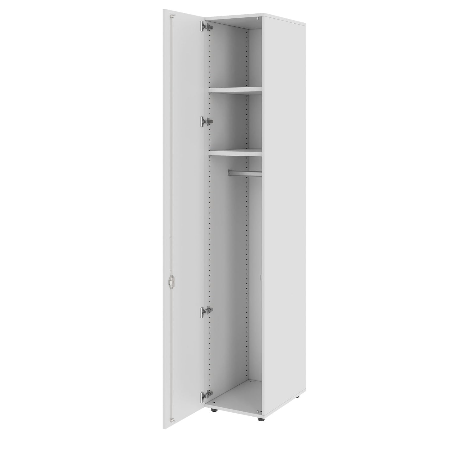 PRO Gabinetto di Cloakroom | 6 OH, 400 - 600 x 2250 mm, morbido, grigio