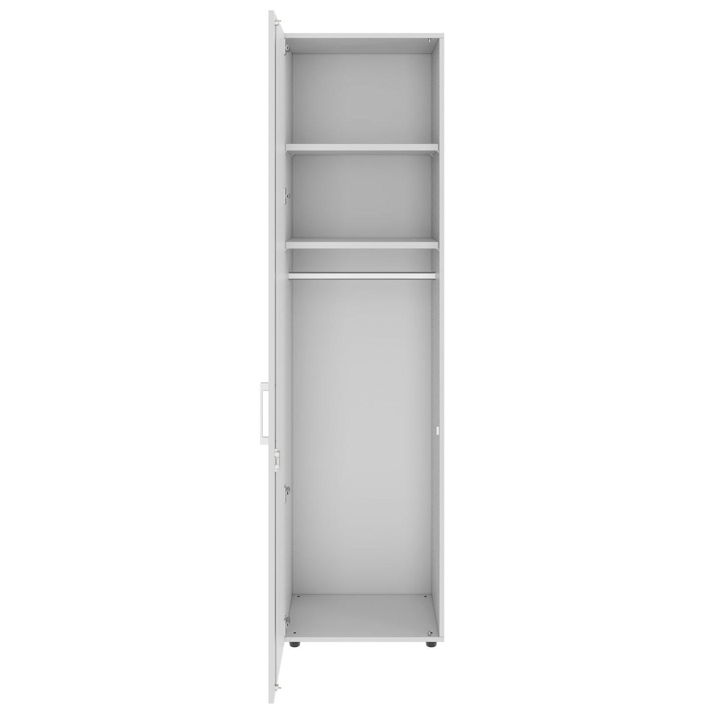 PRO Gabinetto di Cloakroom | 6 OH, 400 - 600 x 2250 mm, morbido, grigio