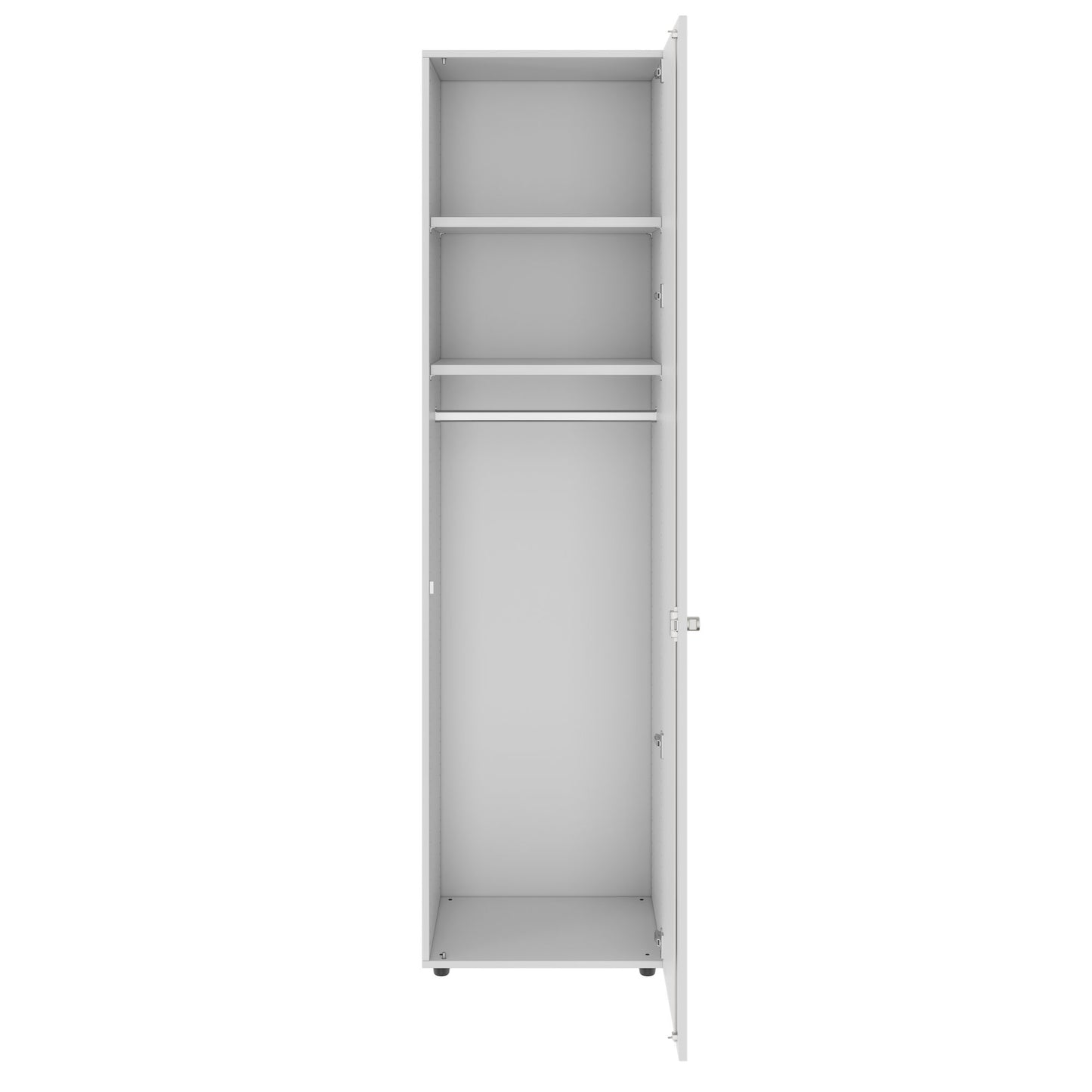 PRO Gabinetto di Cloakroom | 6 OH, 400 - 600 x 2250 mm, morbido, grigio