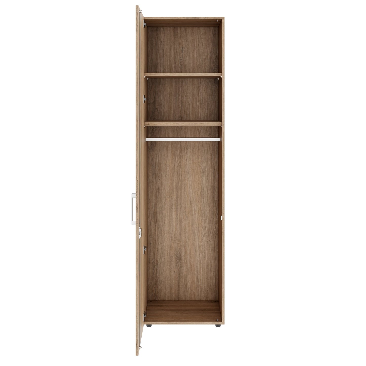 PRO Gabinetto di Cloakroom | 6 OH, 400 - 600 x 2250 mm, morbido -close, area naturale