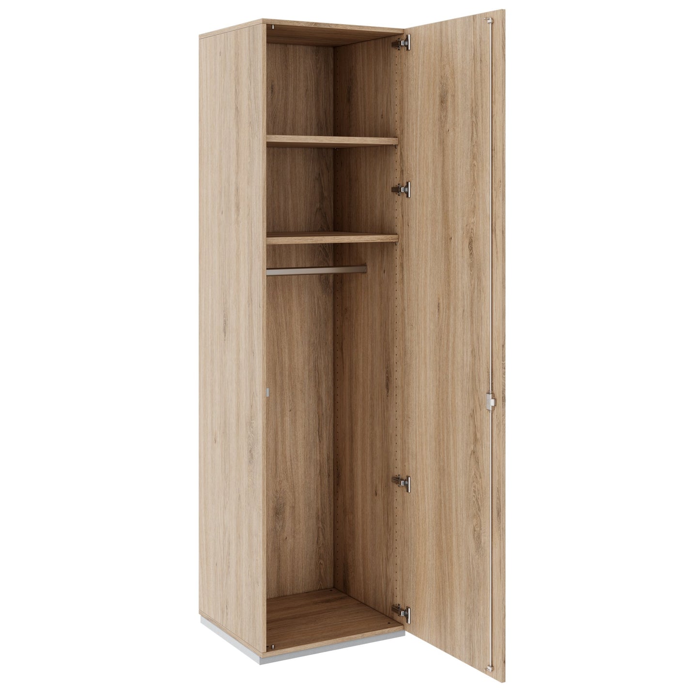 PRO Gabinetto di Cloakroom | 6 OH, 400 - 600 x 2250 mm, morbido -close, area naturale