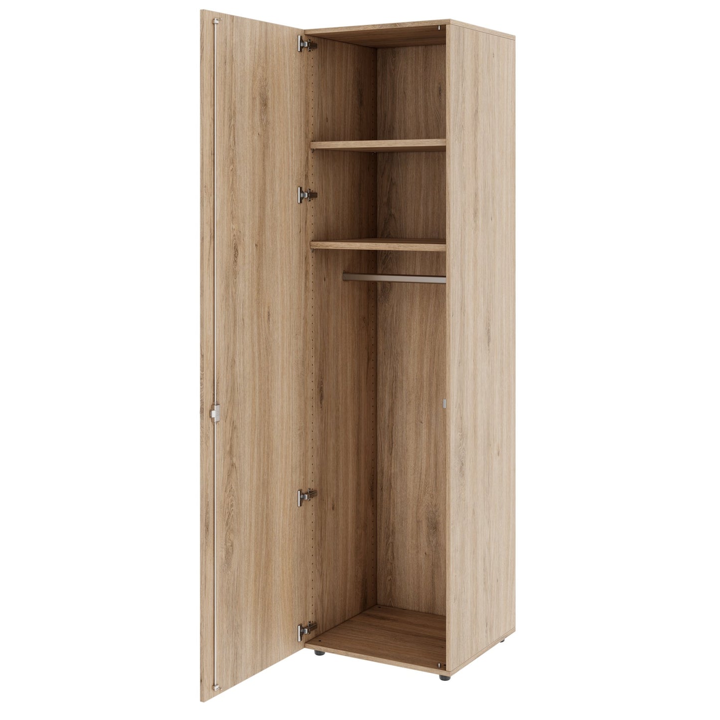 PRO Gabinetto di Cloakroom | 6 OH, 400 - 600 x 2250 mm, morbido -close, area naturale