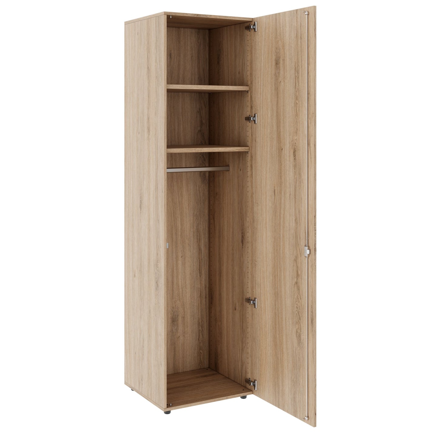 PRO Gabinetto di Cloakroom | 6 OH, 400 - 600 x 2250 mm, morbido -close, area naturale