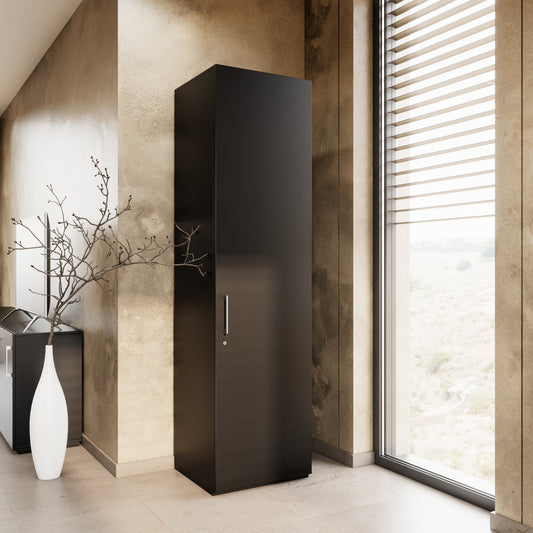 PRO Gabinetto di Cloakroom | 6 OH, 400 - 600 x 2250 mm, morbido, nero