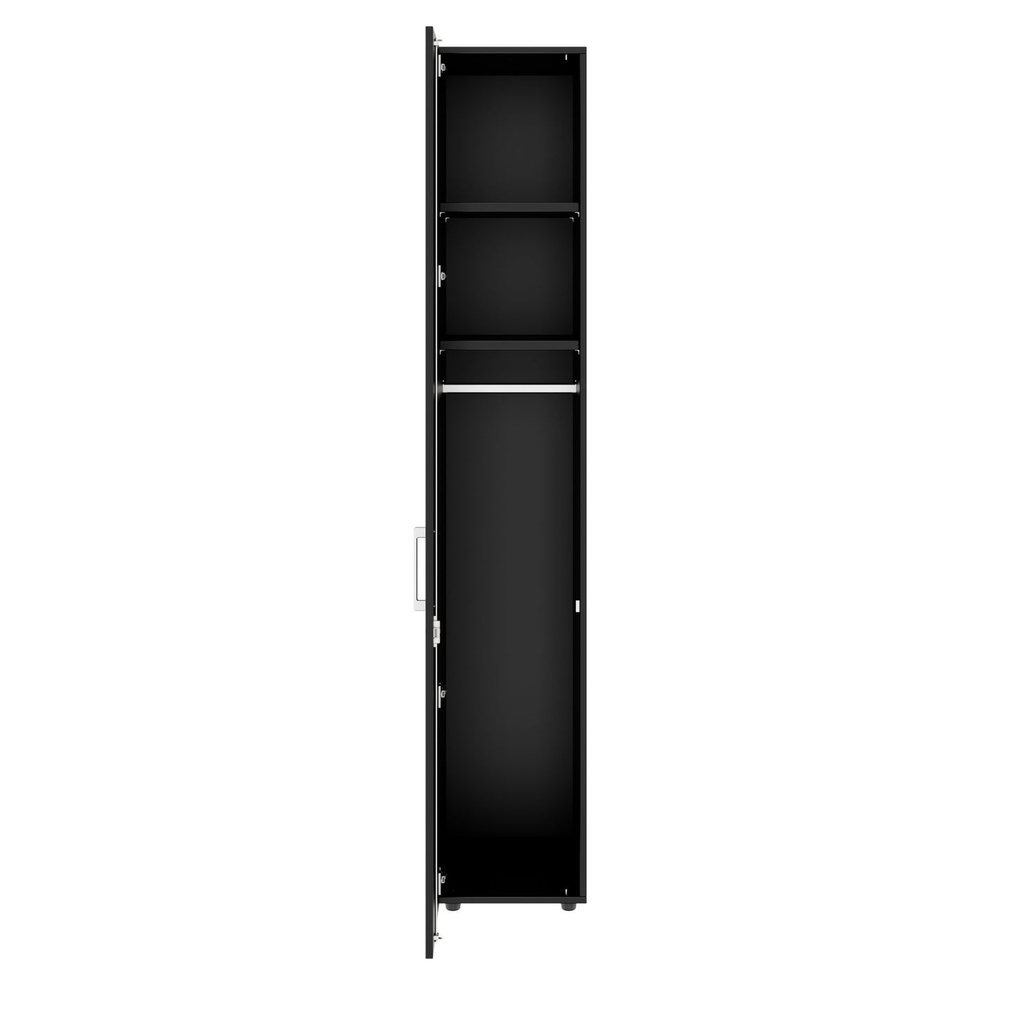 PRO Gabinetto di Cloakroom | 6 OH, 400 - 600 x 2250 mm, morbido, nero