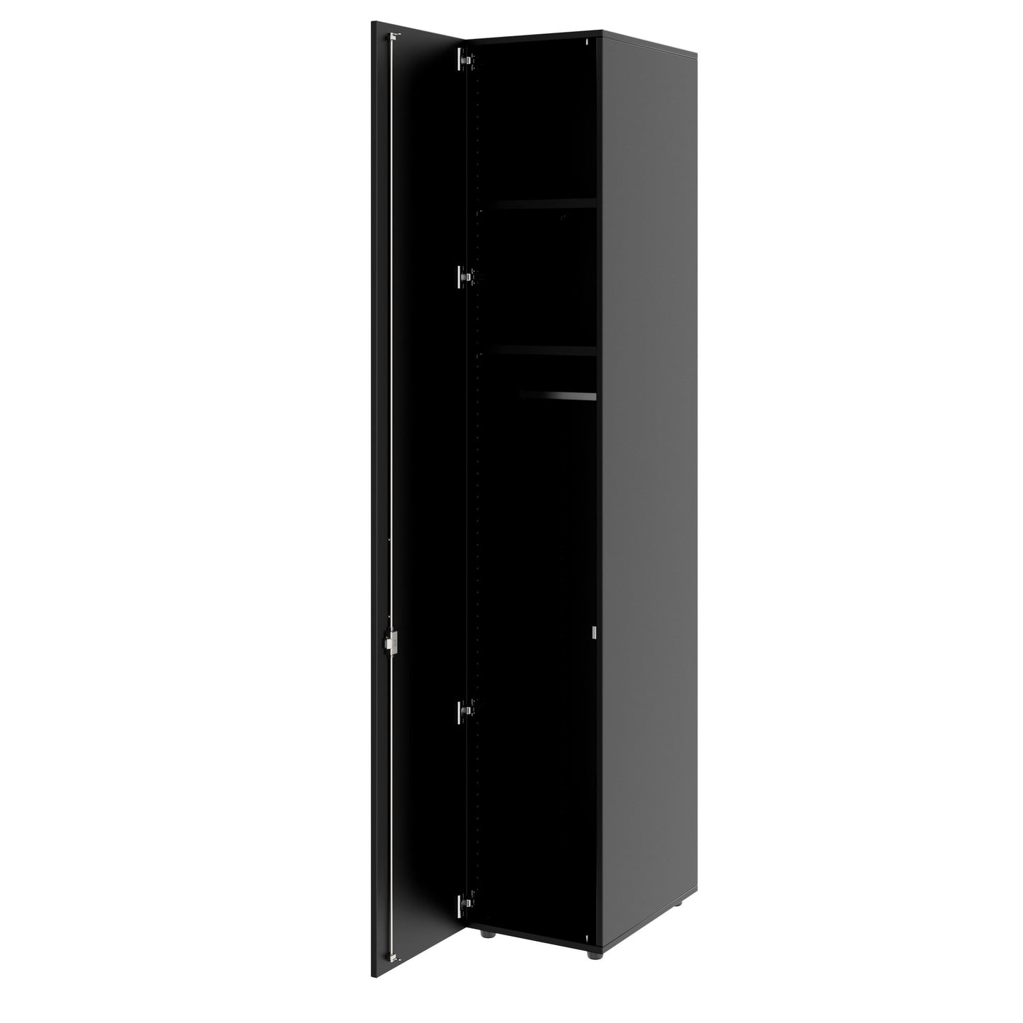 PRO Gabinetto di Cloakroom | 6 OH, 400 - 600 x 2250 mm, morbido, nero