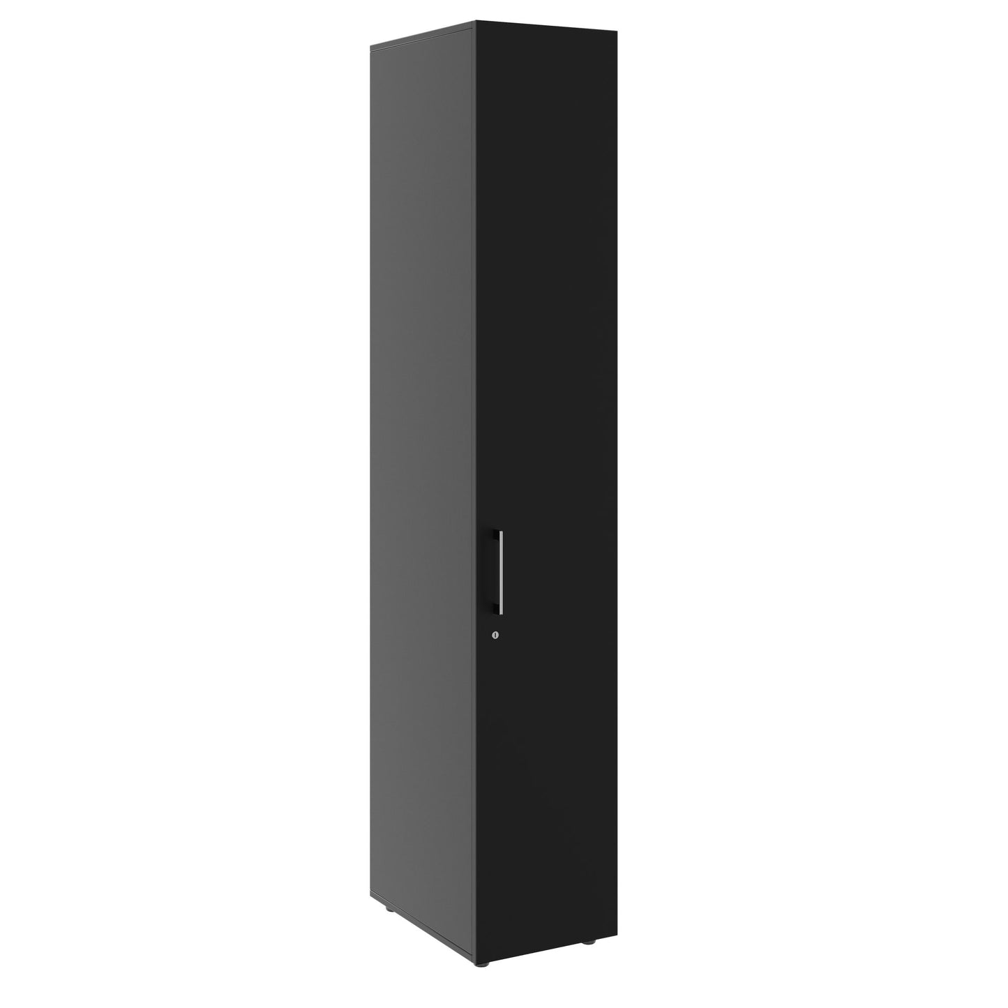 PRO Gabinetto di Cloakroom | 6 OH, 400 - 600 x 2250 mm, morbido, nero