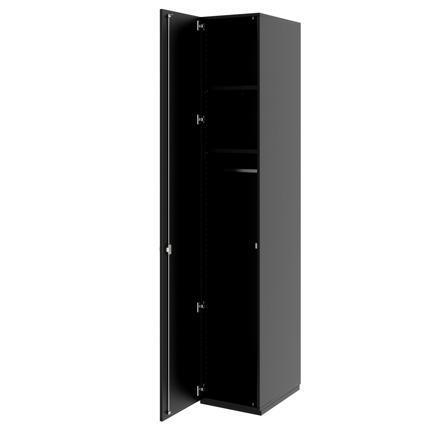 PRO Gabinetto di Cloakroom | 6 OH, 400 - 600 x 2250 mm, morbido, nero