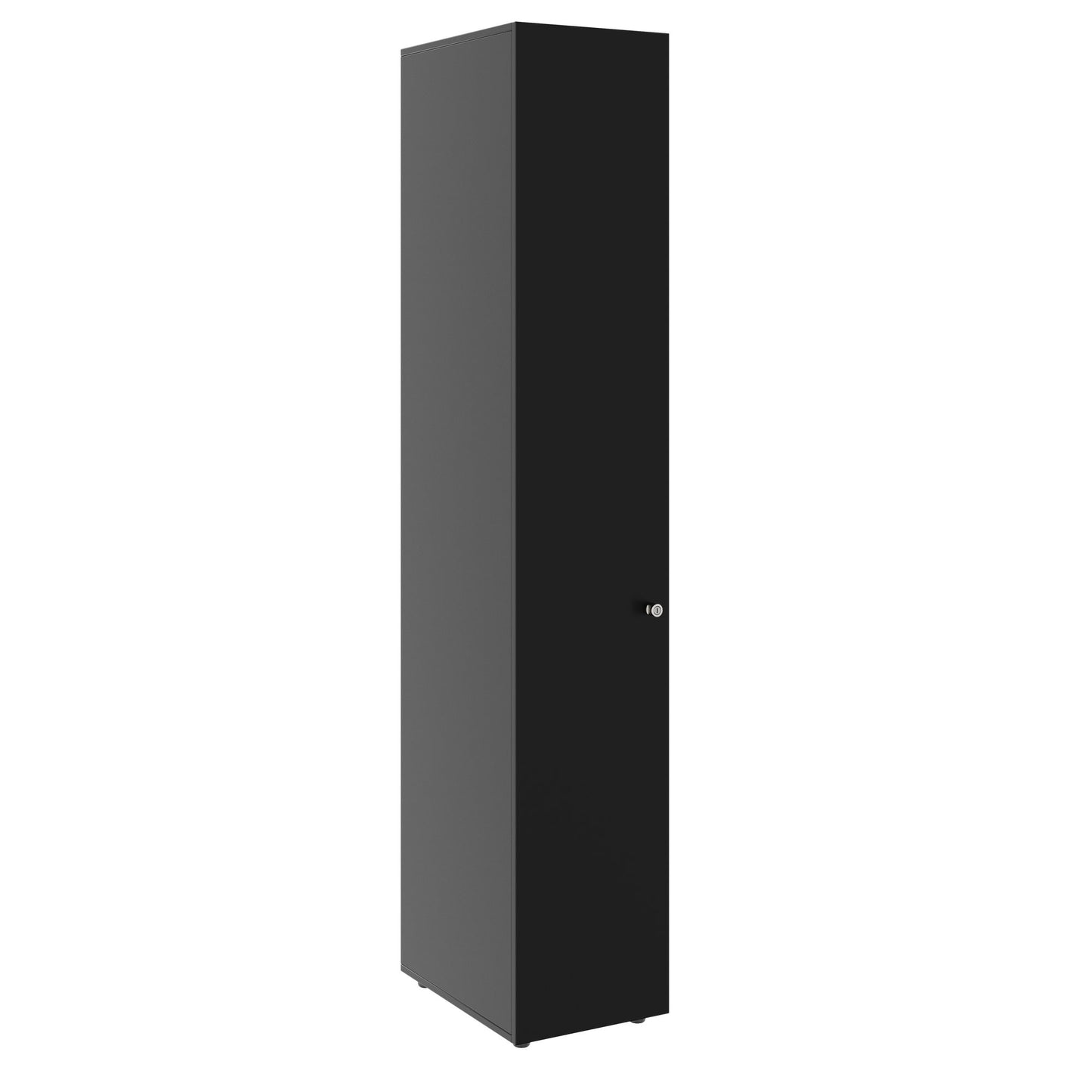PRO Gabinetto di Cloakroom | 6 OH, 400 - 600 x 2250 mm, morbido, nero