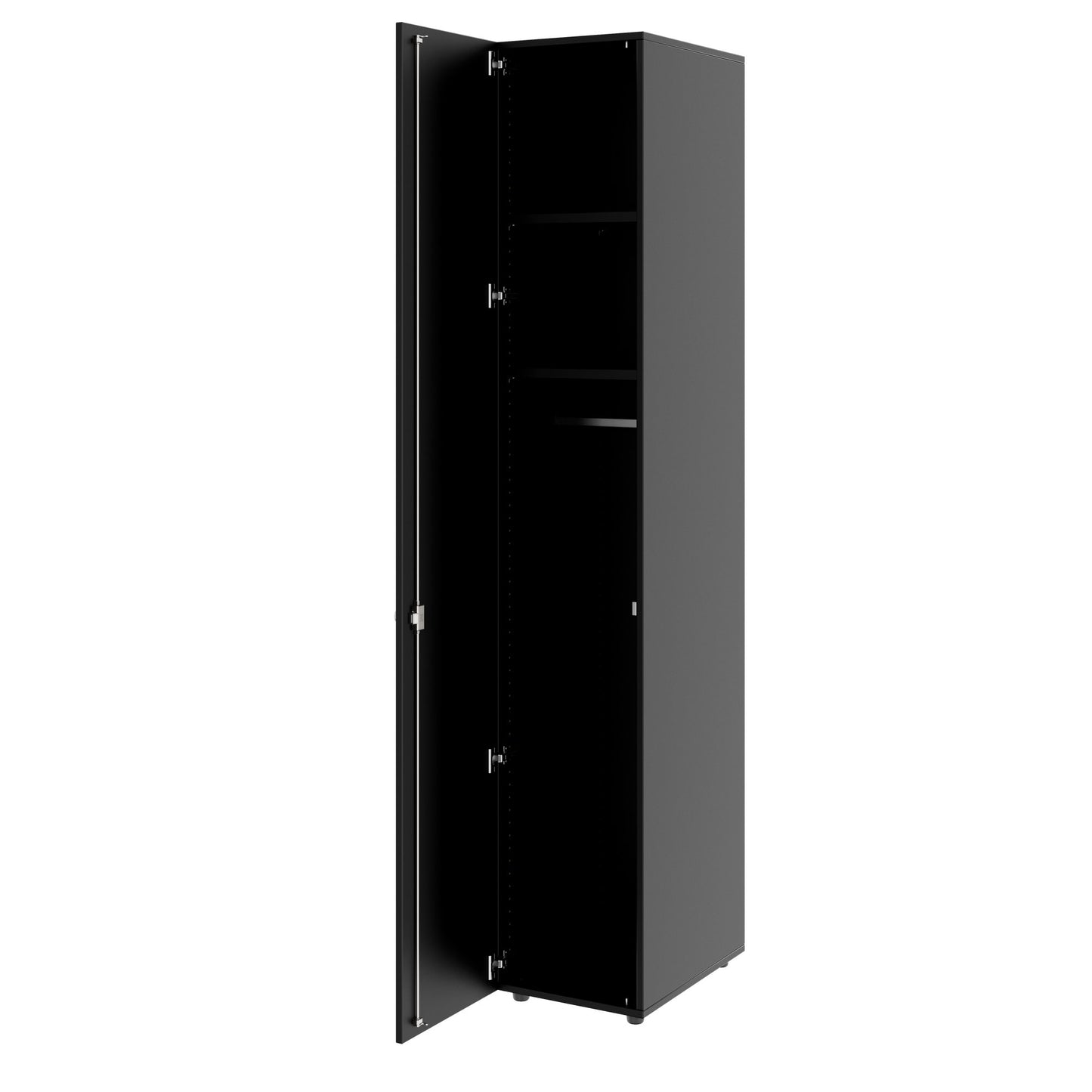 PRO Gabinetto di Cloakroom | 6 OH, 400 - 600 x 2250 mm, morbido, nero