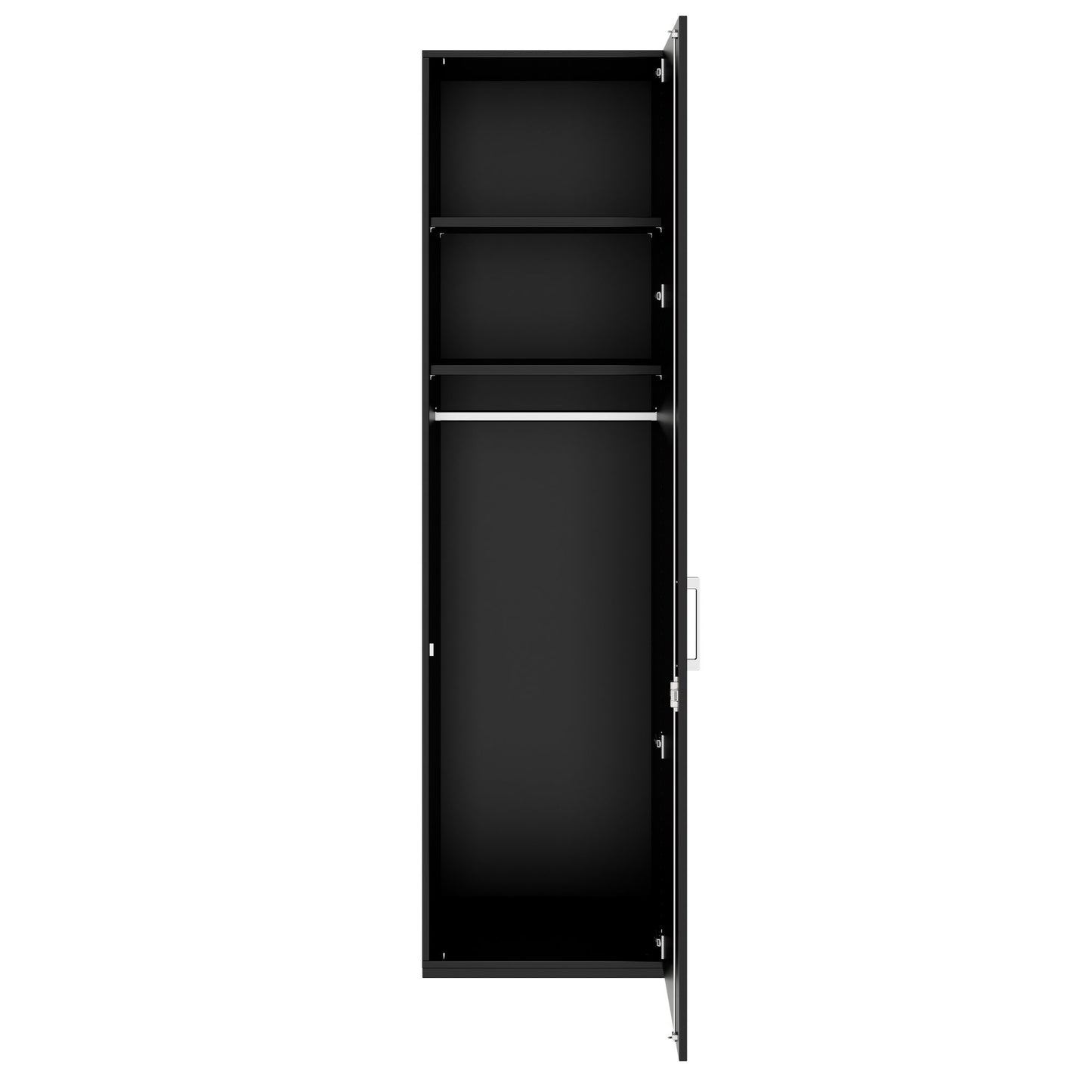PRO Gabinetto di Cloakroom | 6 OH, 400 - 600 x 2250 mm, morbido, nero
