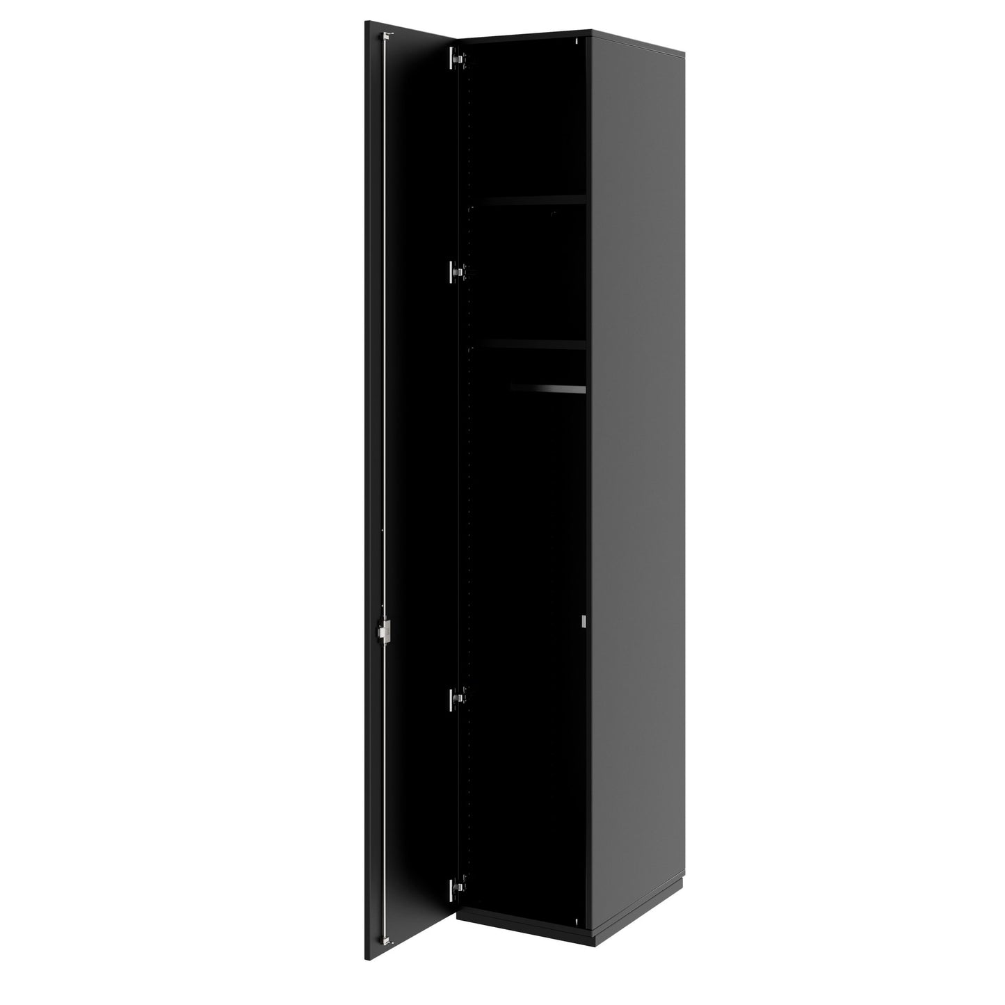 PRO Gabinetto di Cloakroom | 6 OH, 400 - 600 x 2250 mm, morbido, nero
