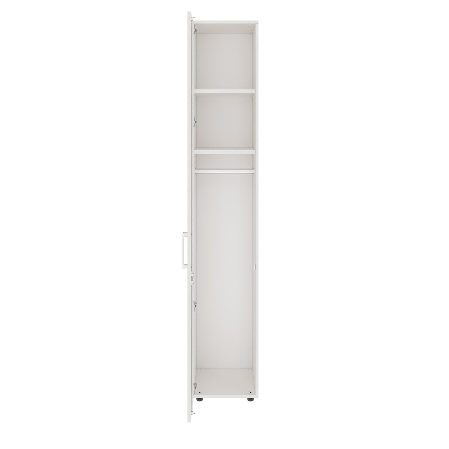 PRO Gabinetto di Cloakroom | 6 OH, 400 - 600 x 2250 mm, morbido, bianco