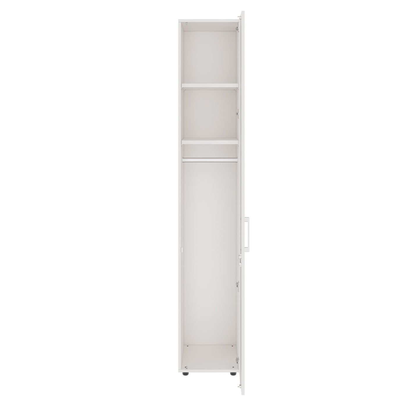 PRO Gabinetto di Cloakroom | 6 OH, 400 - 600 x 2250 mm, morbido, bianco