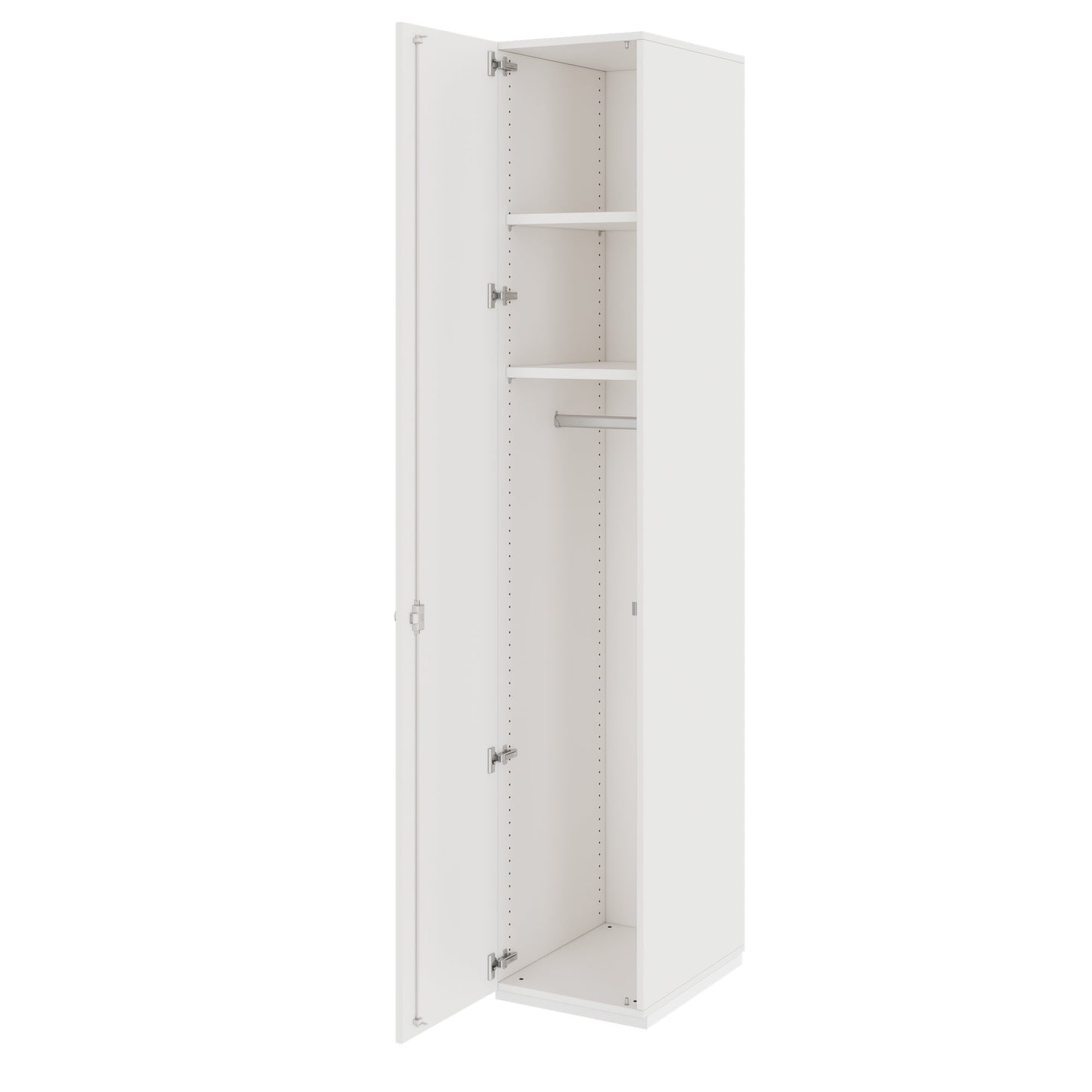 PRO Gabinetto di Cloakroom | 6 OH, 400 - 600 x 2250 mm, morbido, bianco