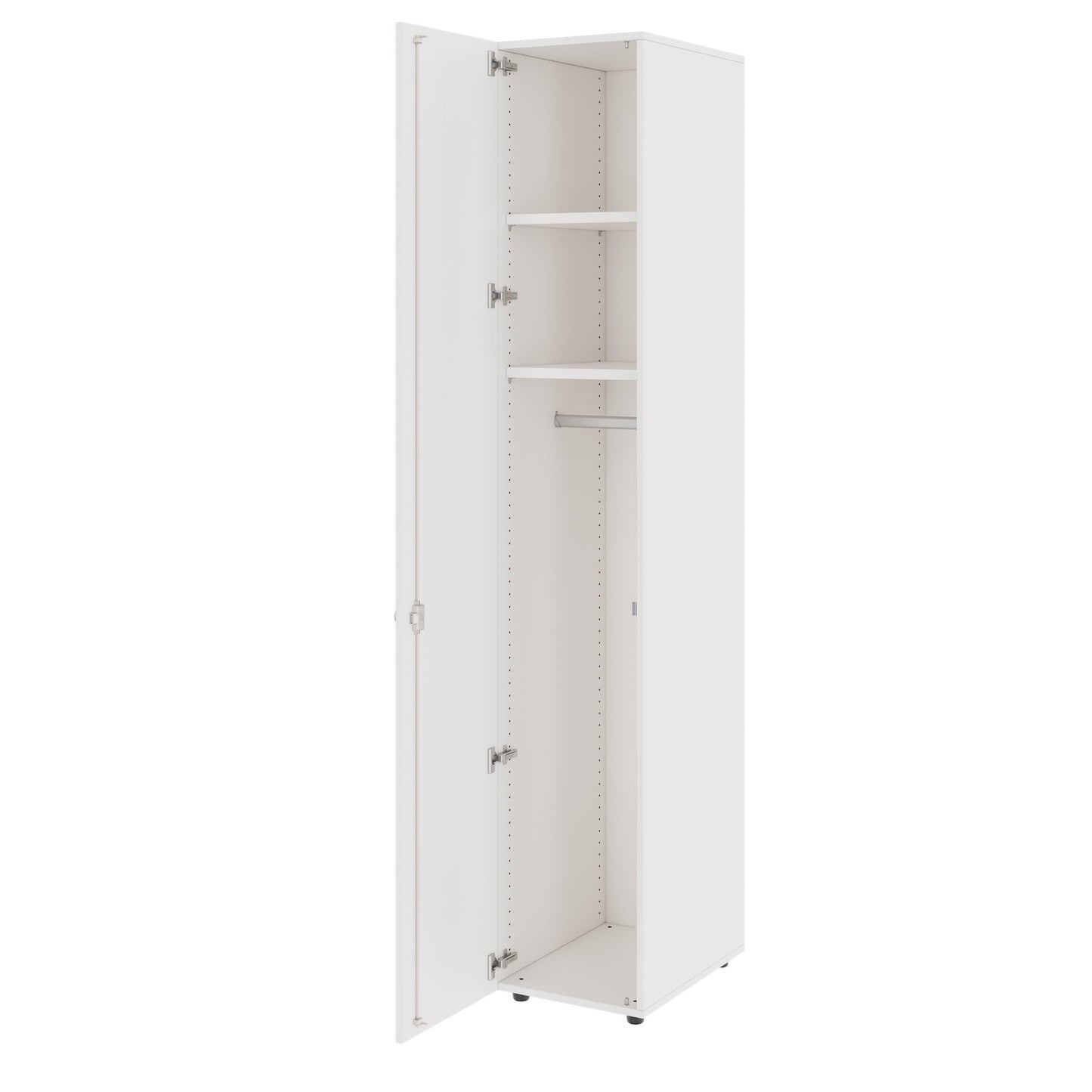 PRO Gabinetto di Cloakroom | 6 OH, 400 - 600 x 2250 mm, morbido, bianco