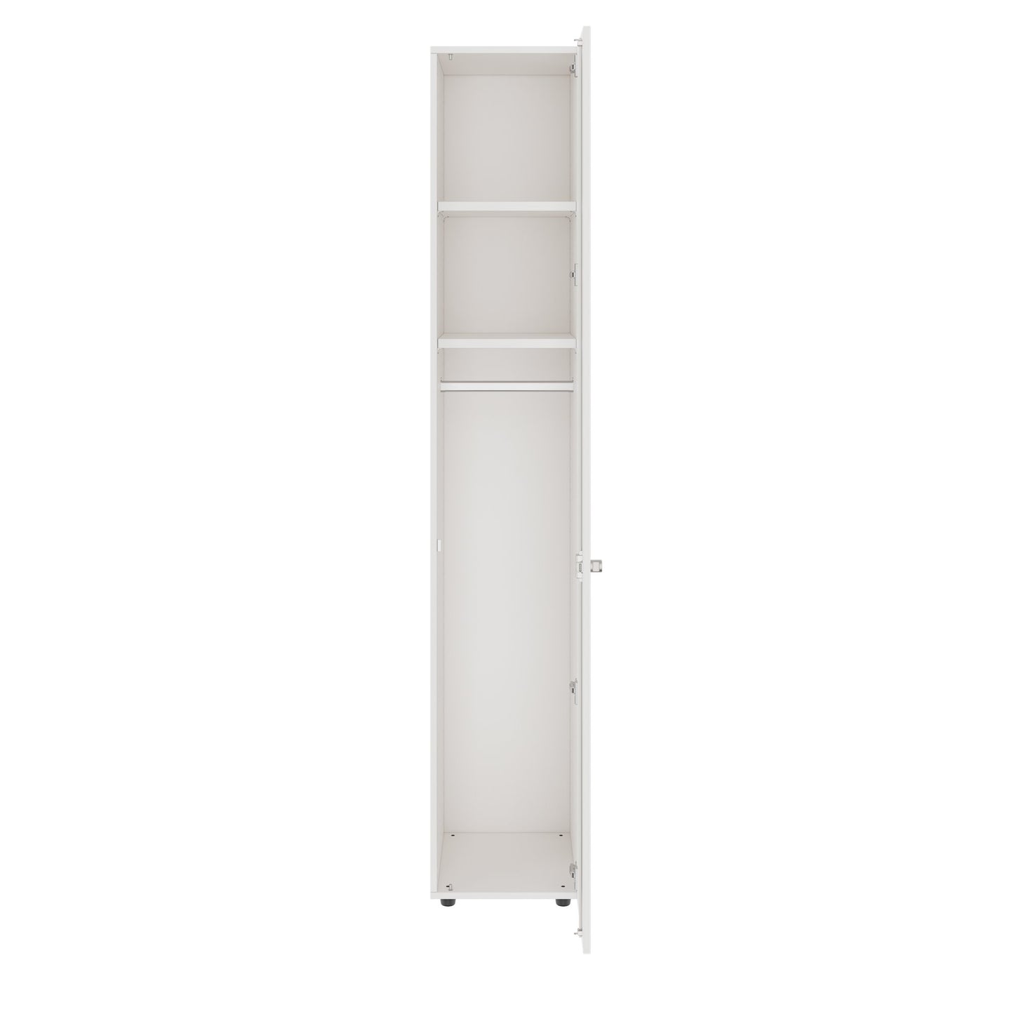 PRO Gabinetto di Cloakroom | 6 OH, 400 - 600 x 2250 mm, morbido, bianco