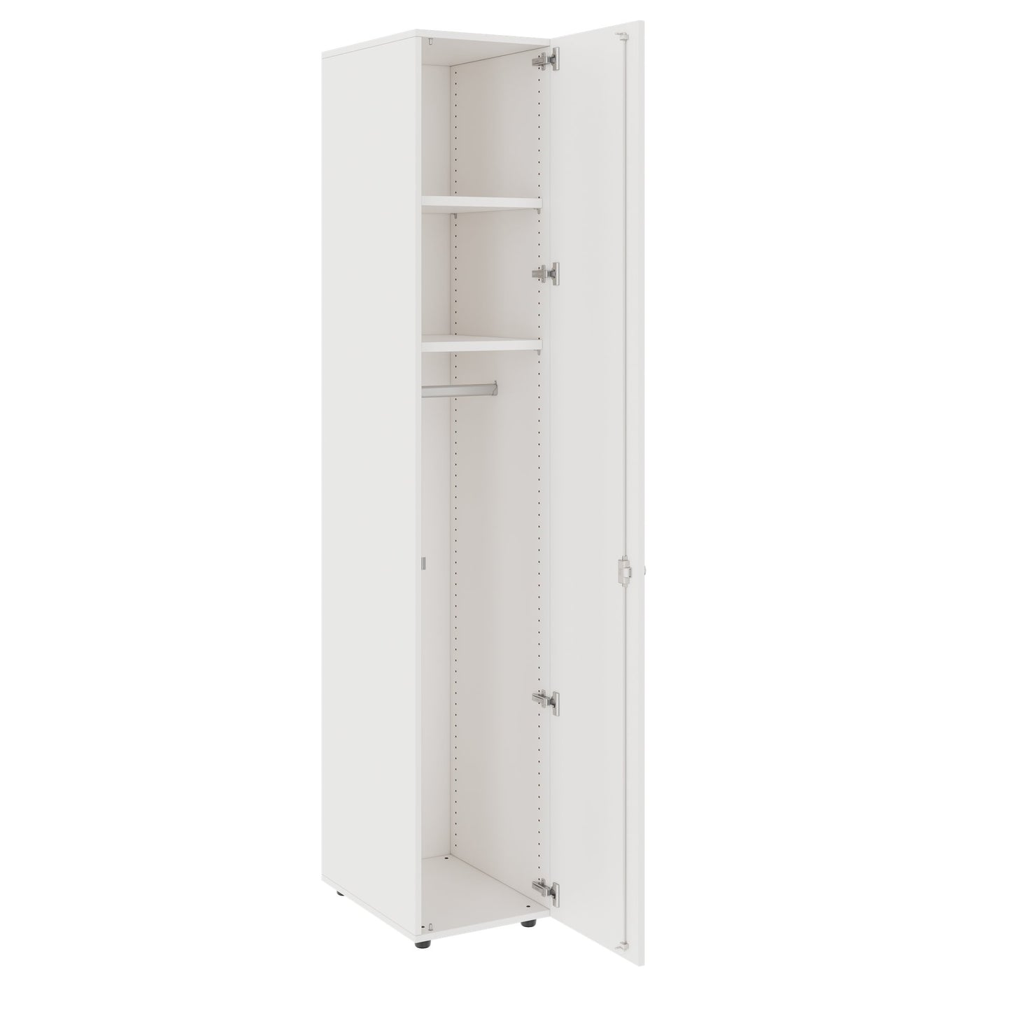 PRO Gabinetto di Cloakroom | 6 OH, 400 - 600 x 2250 mm, morbido, bianco