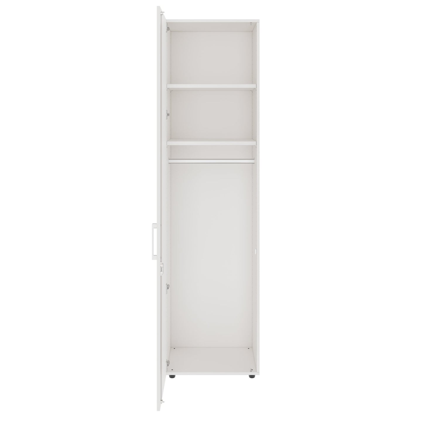 PRO Gabinetto di Cloakroom | 6 OH, 400 - 600 x 2250 mm, morbido, bianco