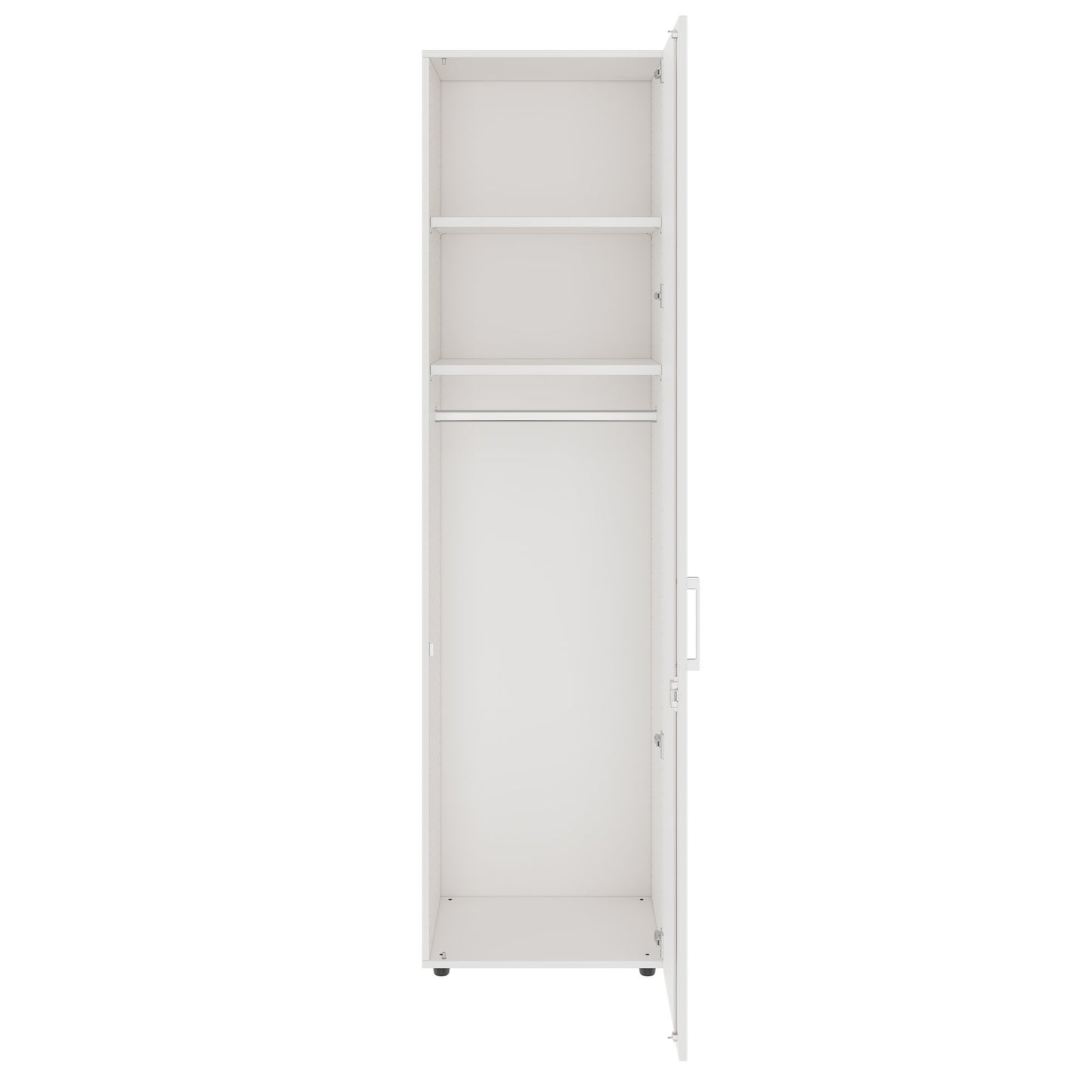 PRO Gabinetto di Cloakroom | 6 OH, 400 - 600 x 2250 mm, morbido, bianco