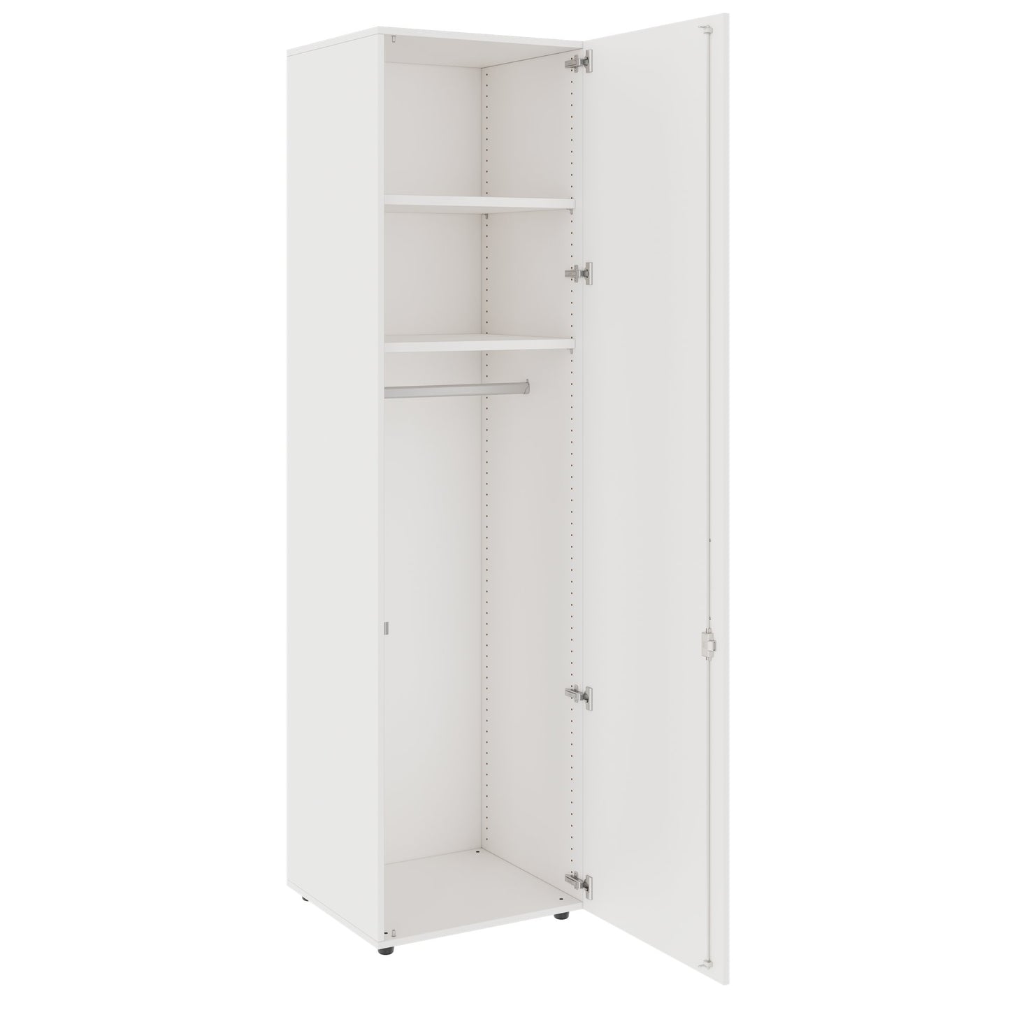 PRO Gabinetto di Cloakroom | 6 OH, 400 - 600 x 2250 mm, morbido, bianco