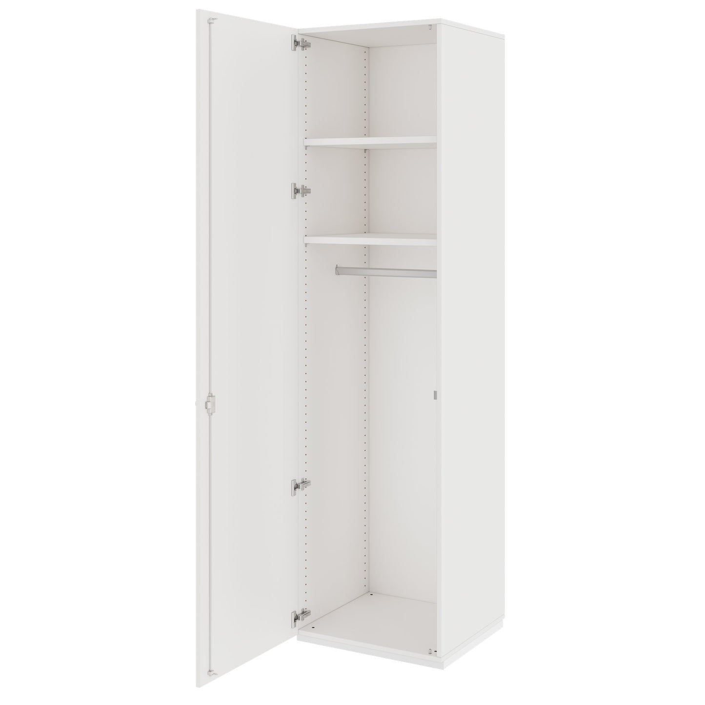 PRO Gabinetto di Cloakroom | 6 OH, 400 - 600 x 2250 mm, morbido, bianco