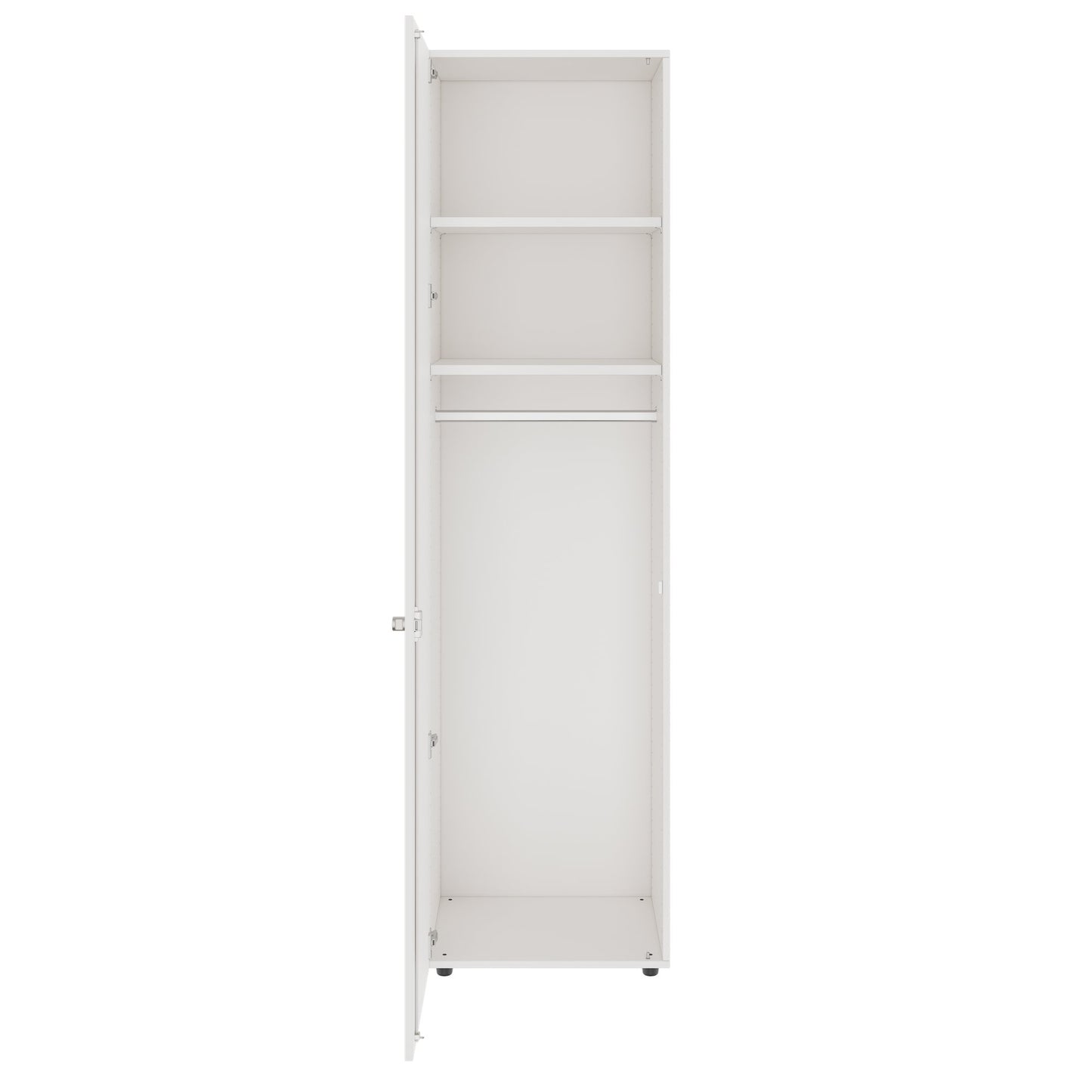 PRO Gabinetto di Cloakroom | 6 OH, 400 - 600 x 2250 mm, morbido, bianco