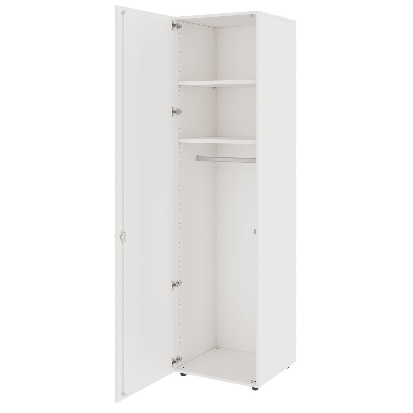 PRO Gabinetto di Cloakroom | 6 OH, 400 - 600 x 2250 mm, morbido, bianco